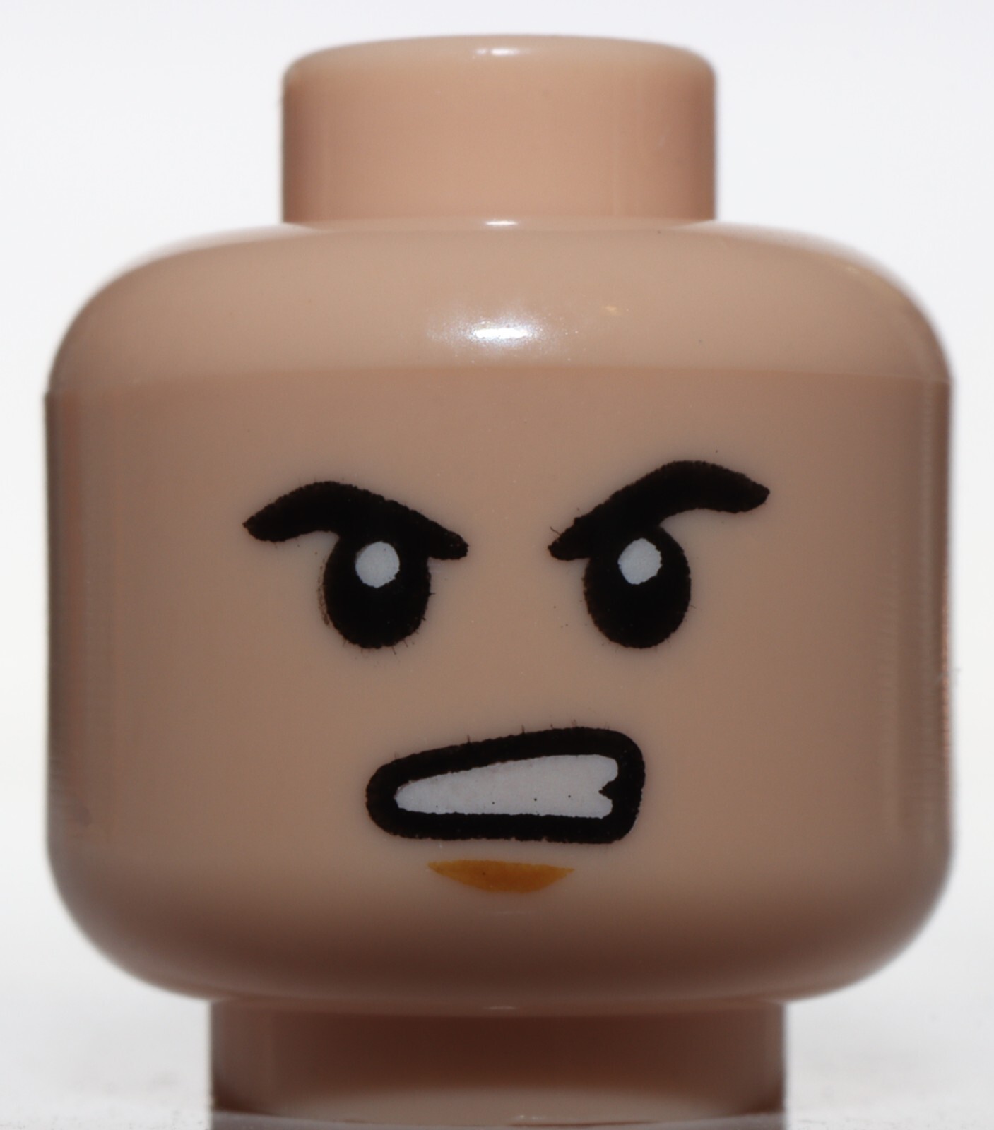 Lego Star Wars Light Nougat Head Hoth Rebel Angry Chin Dimple