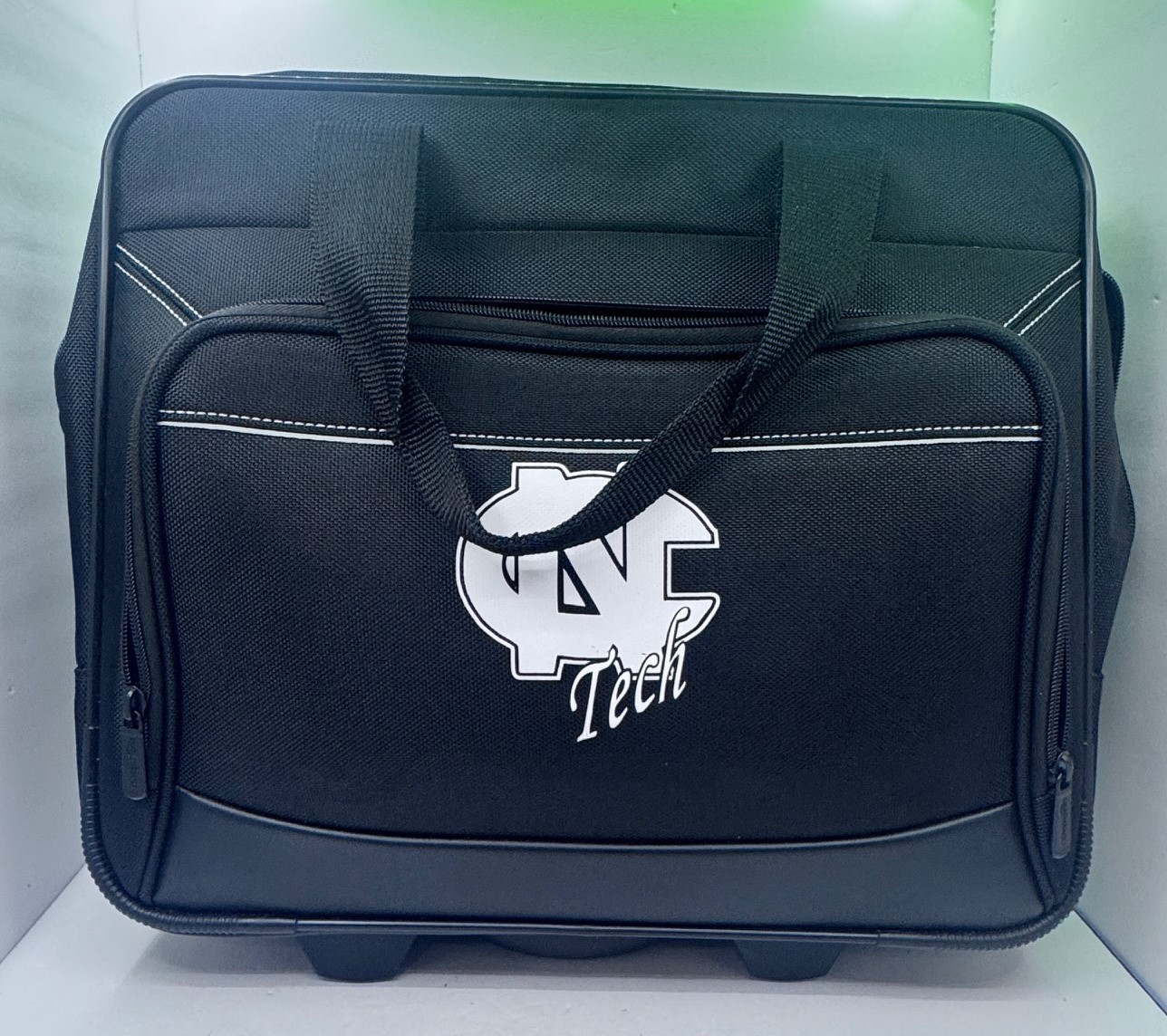 Rolling Laptop Bag 17.3 Inch Wheeled Computer Bag-North Carolina Tarheels-NCAA