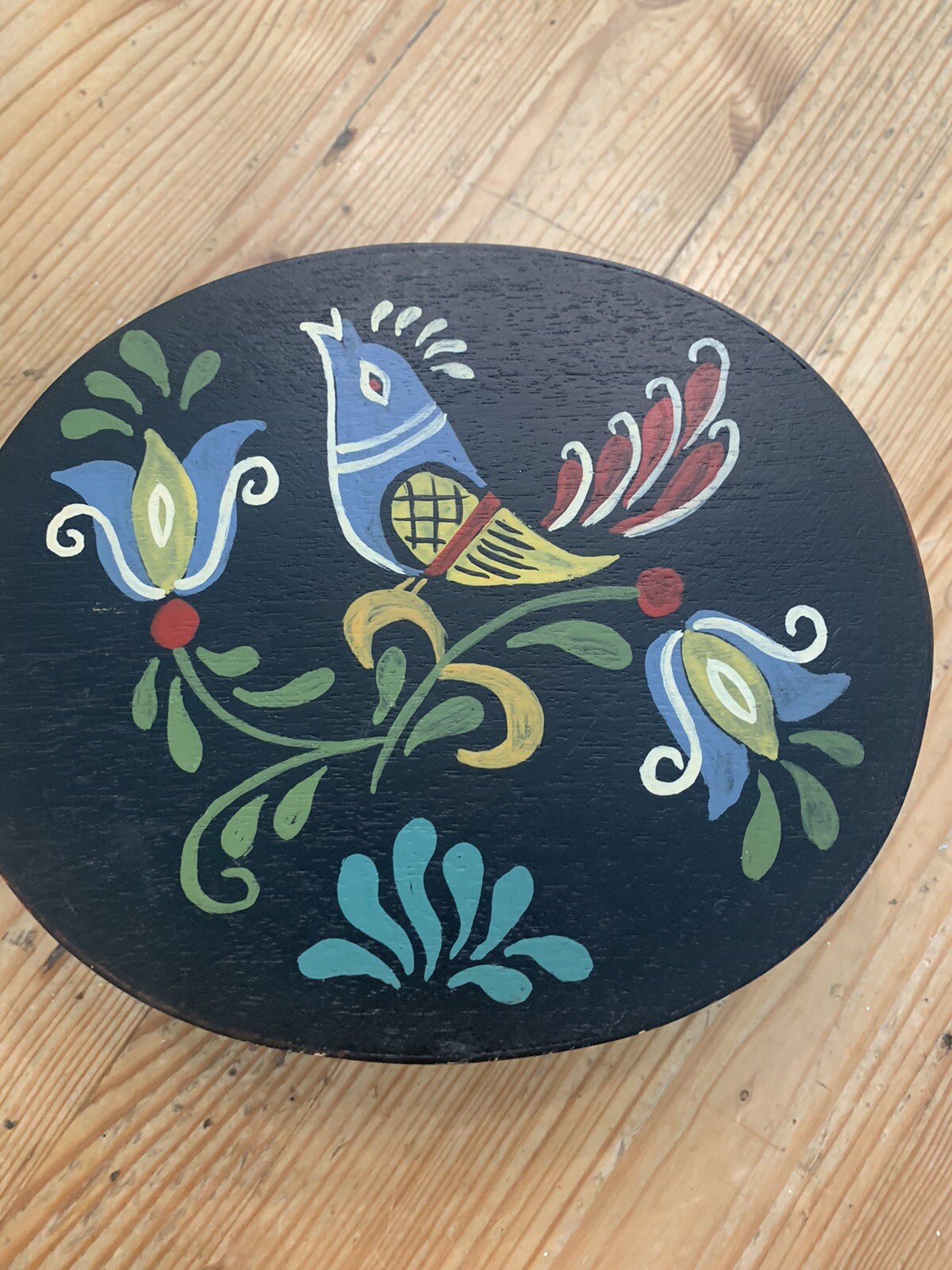 Jean Snow Black Painted Wooden Box