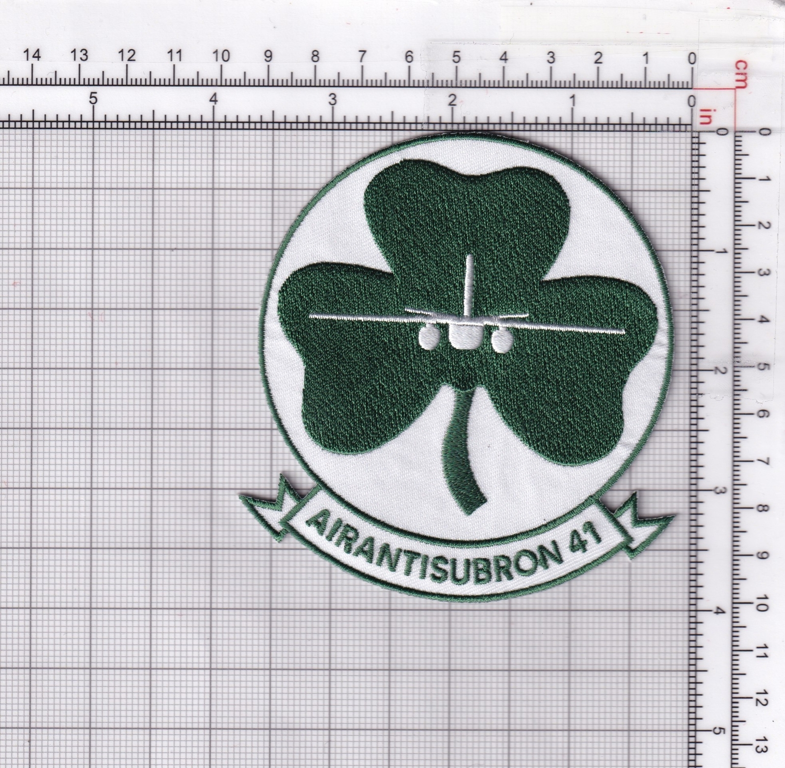VS-41 Shamrocks Squadron Patch – Hook and Loop, 4"