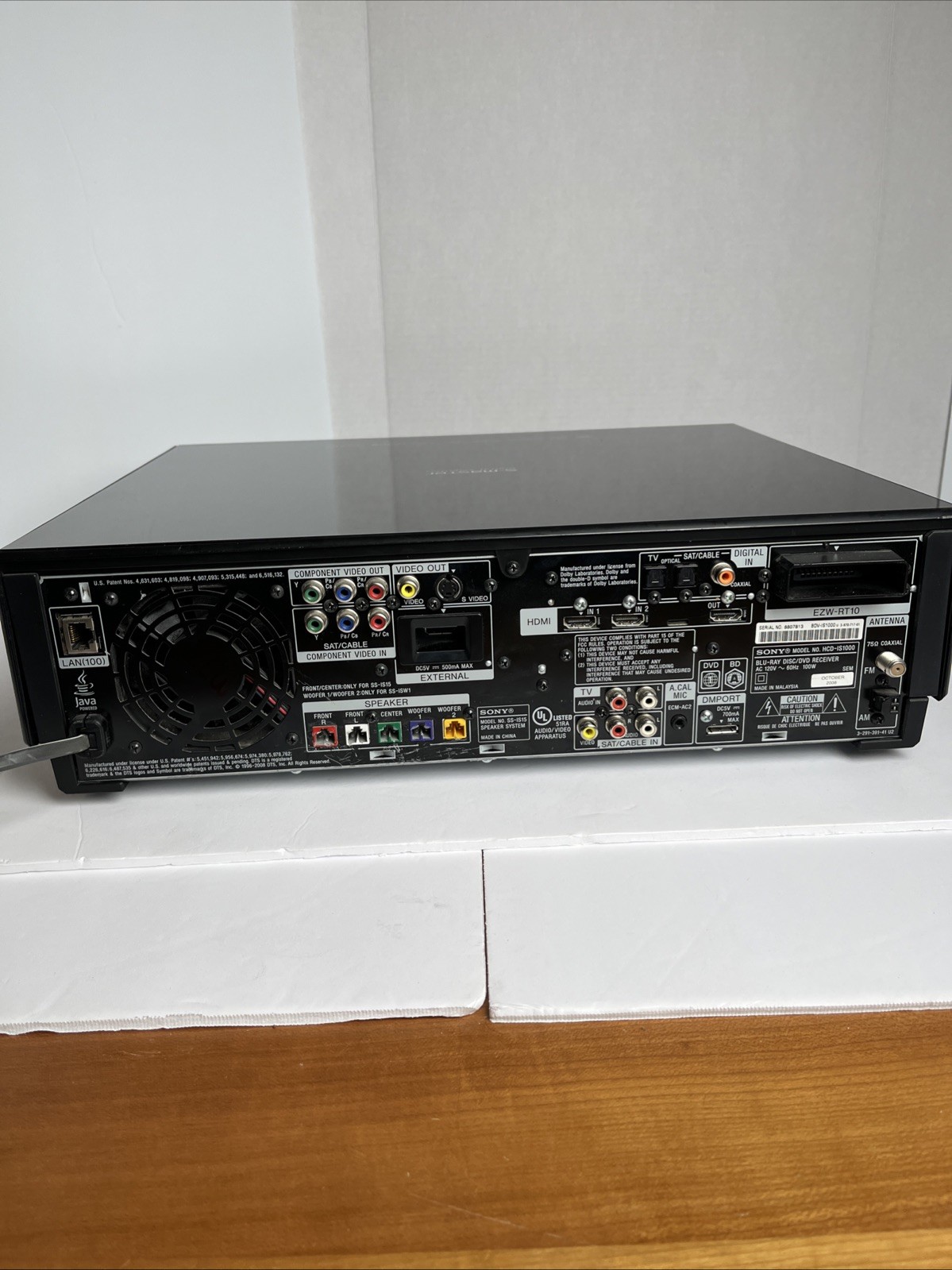 Sony S-Master Digital Amplifier HCD-IS1000 Blu-Ray Player - UNTESTED May Work