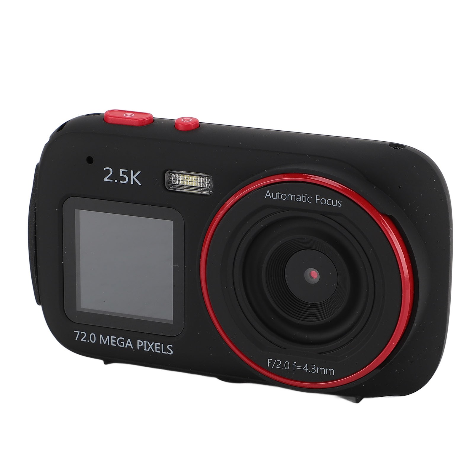 Double Screen Selfie Camera 2.5K 72MP Autofocus MP3 Music Playback 16X Zoom MZDK