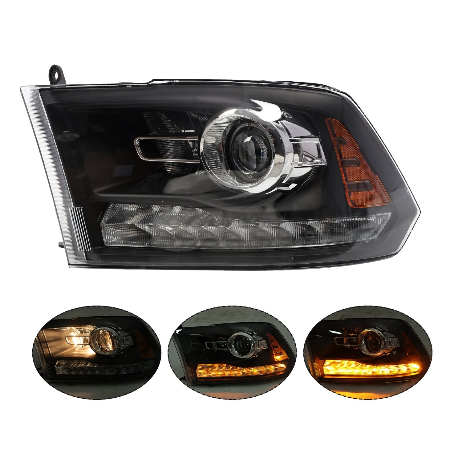 LED Projector For 2013-2018 Dodge Ram 1500 2500 3500 Headlight LH Driver Side