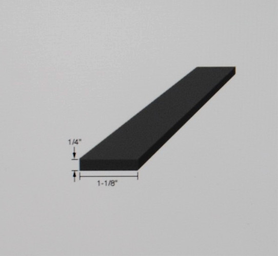 CRL EPDM Rubber Setting Blocks  1/4" x 1-1/8" x 4-1/8"   Lot of 100    T2696