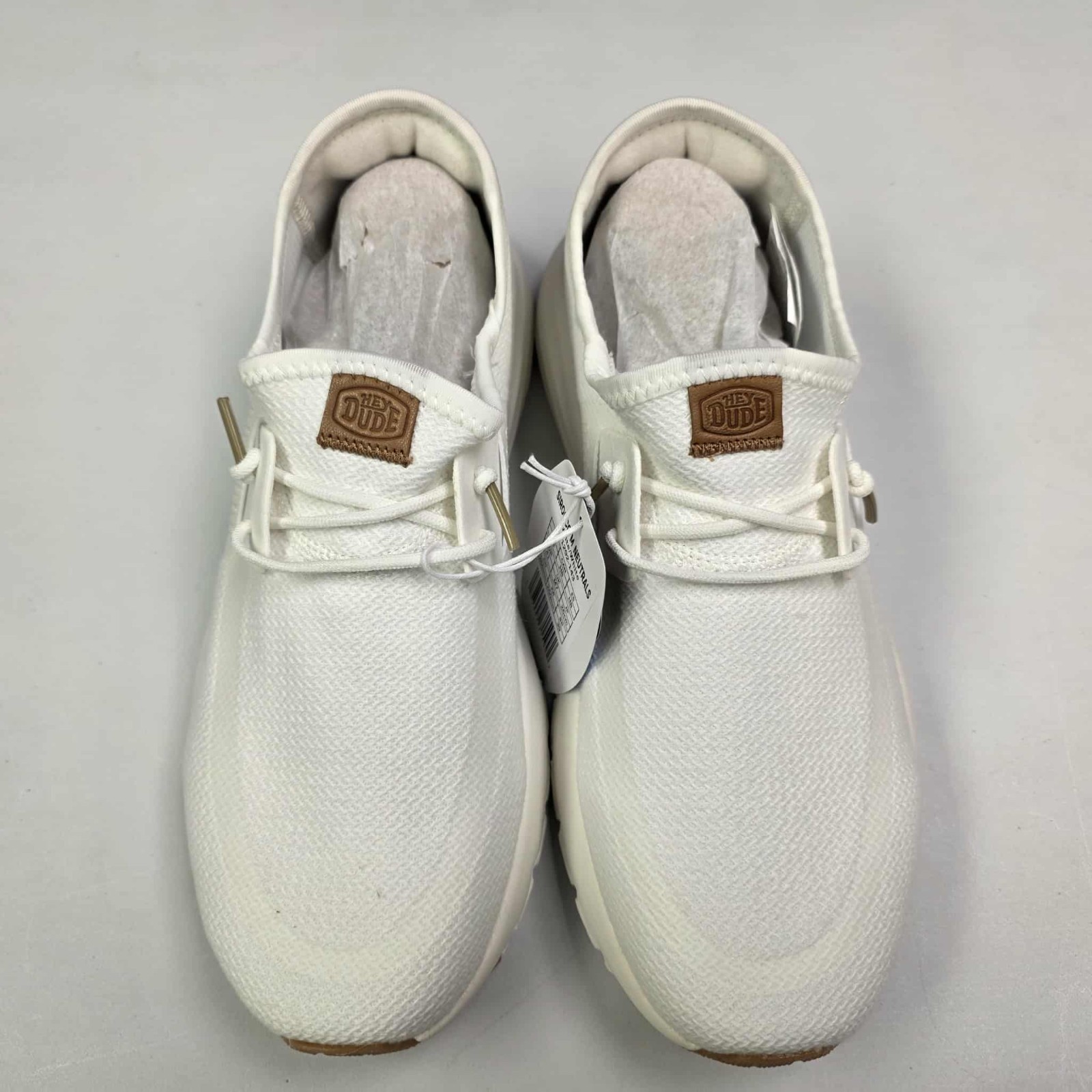 Hey Dude Men's Sirocco Neutrals White/White NIB! 2026