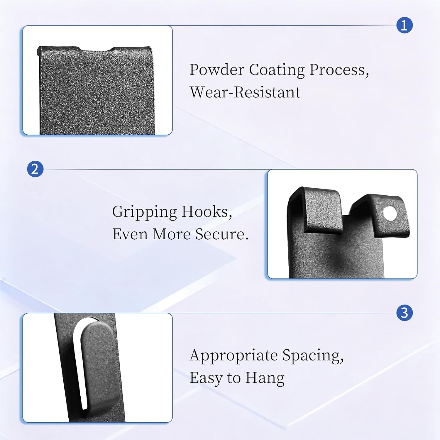 Versatile 15 Pack Grid Wall Hooks - Tool-Free Installation & Space Saver