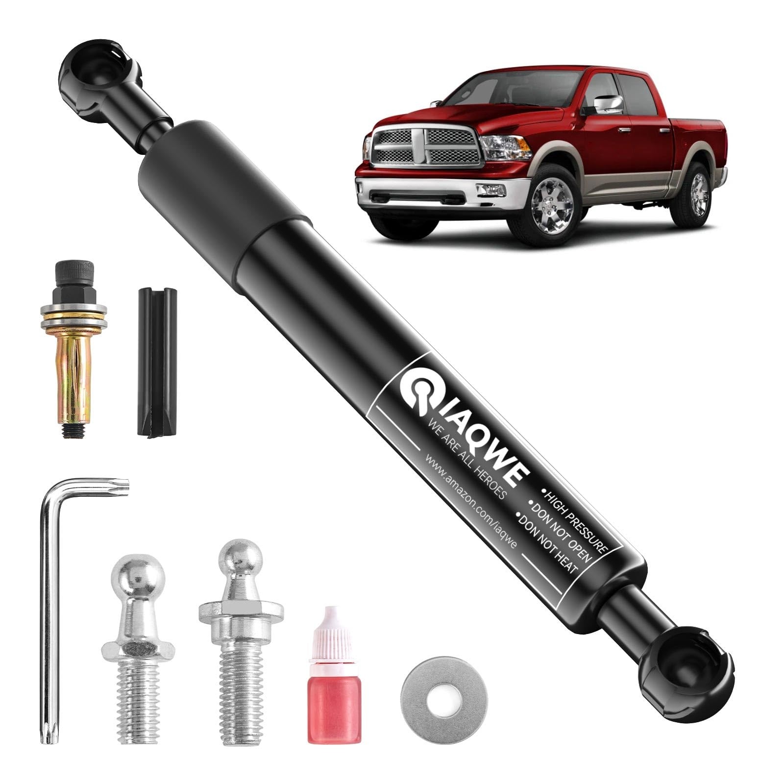 IAQWE 43300 Truck Tailgate Assist Shock Dodge Ram 1500 2500 3500 2002-2009