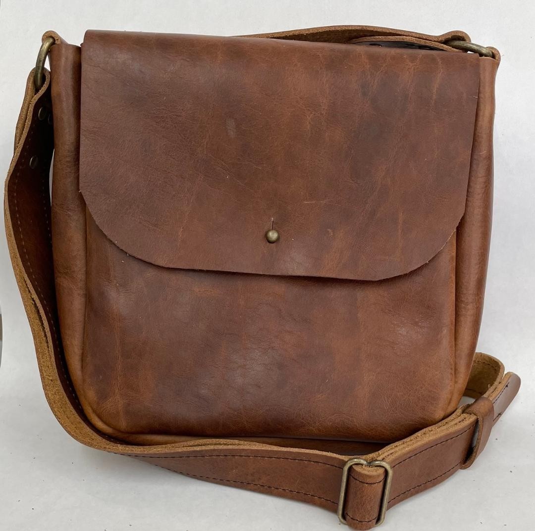 AMERICAN BISON LEATHER MUZZLELOADER  STD. POSSIBLES BAG USA MADE FREE SHIPPING