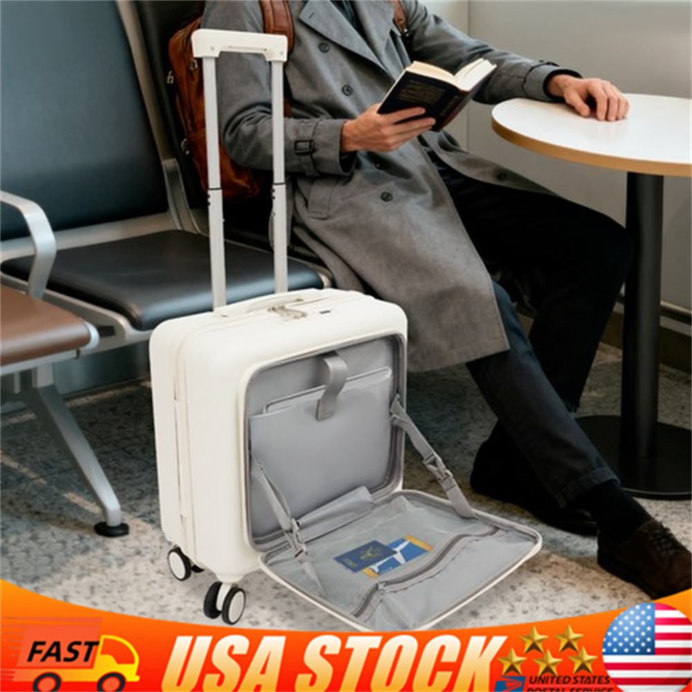 18" Travel Luggage Carry On Lightweight Hardside 4-Wheel Spinner Small Suitcase