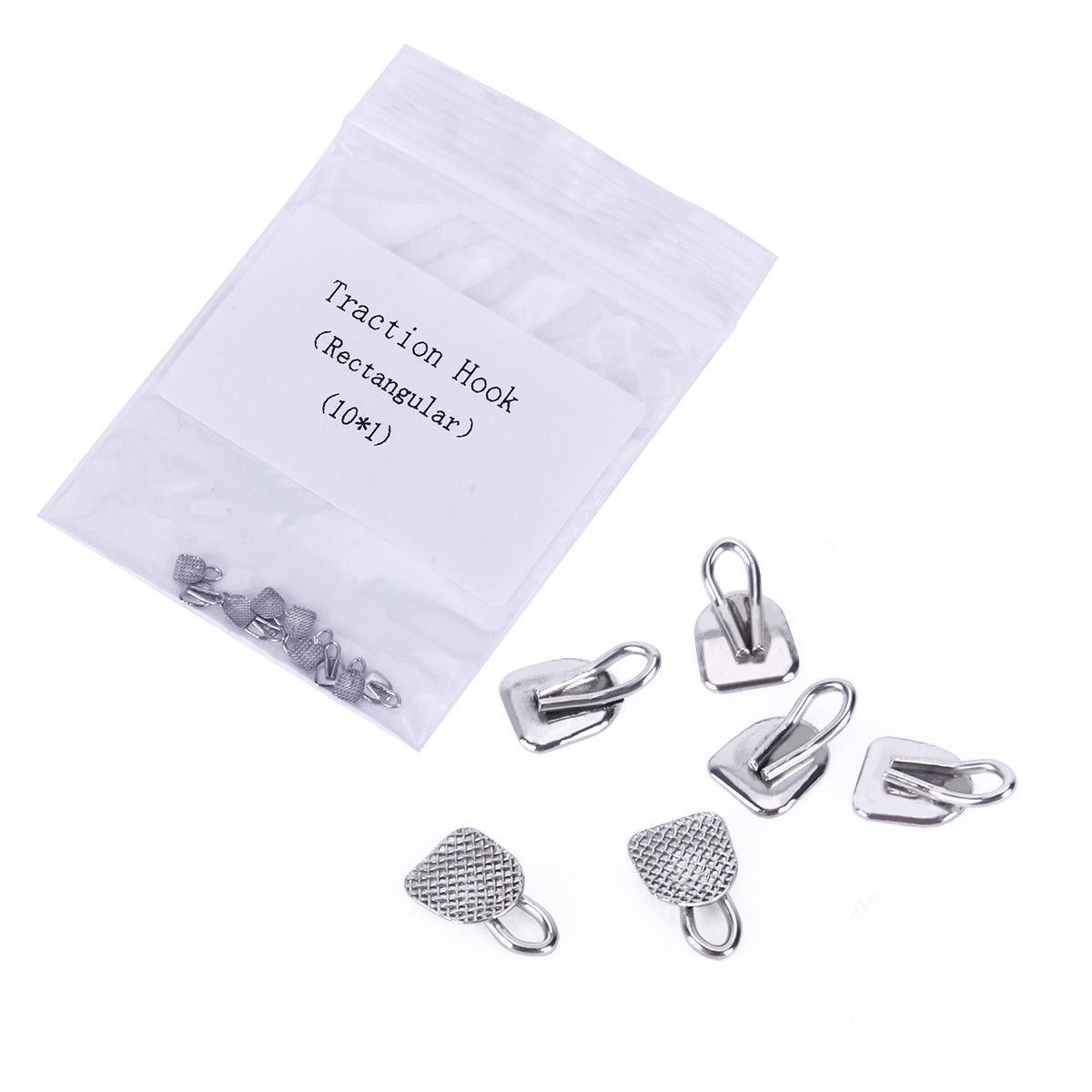 3 Packs Dental Orthodontic Traction Hook Diameter 3*3.9mm Rectangular Type