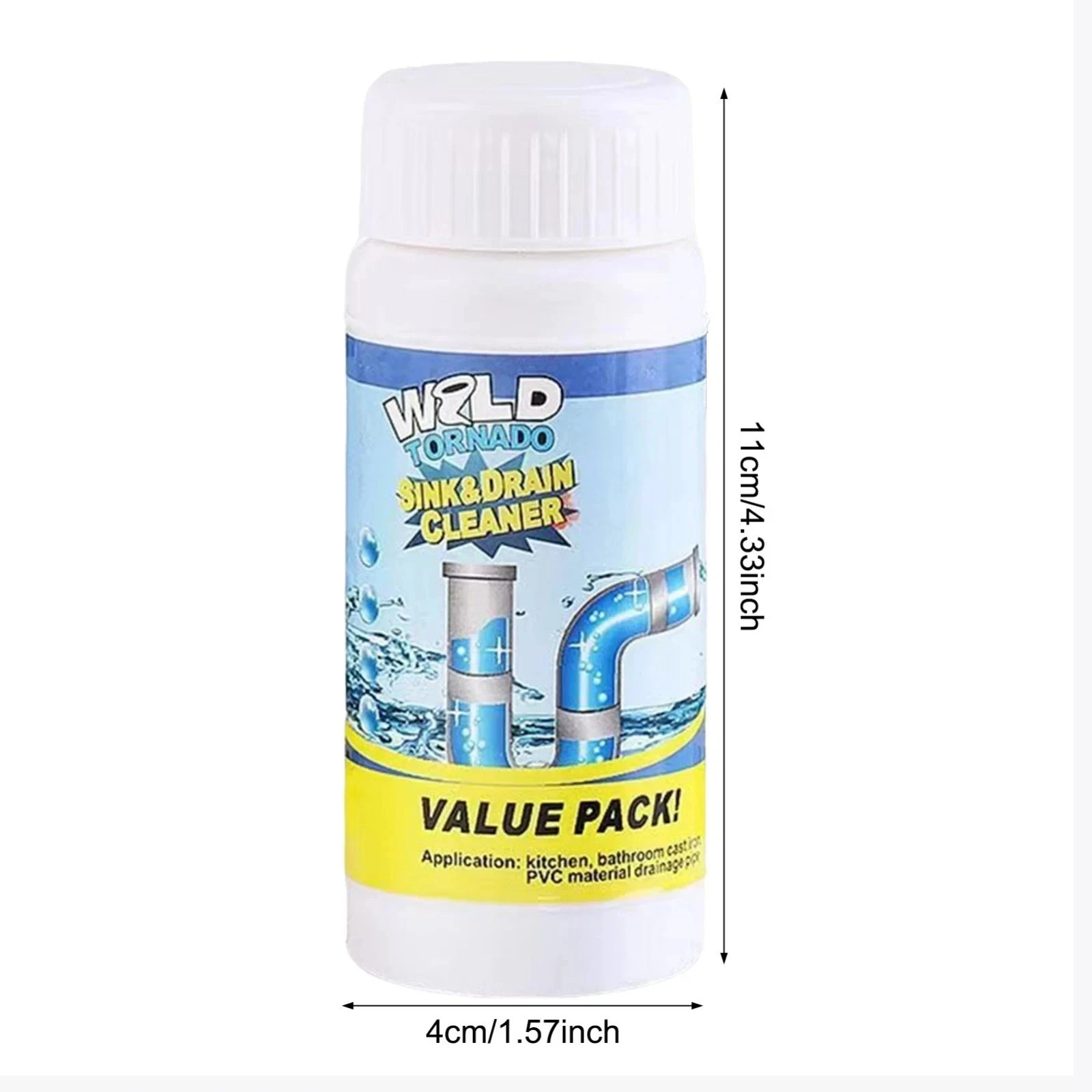 Wild Tornado Powerful Sink Drain Cleaner High Efficiency Clogging Cleaner***