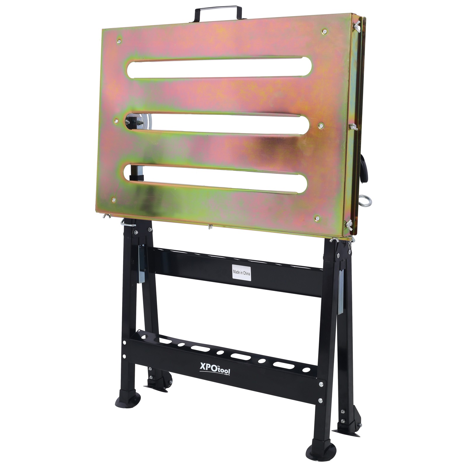 Adjustable Welding Table 30"x20", Folding, 400lb Capacity, Wheels