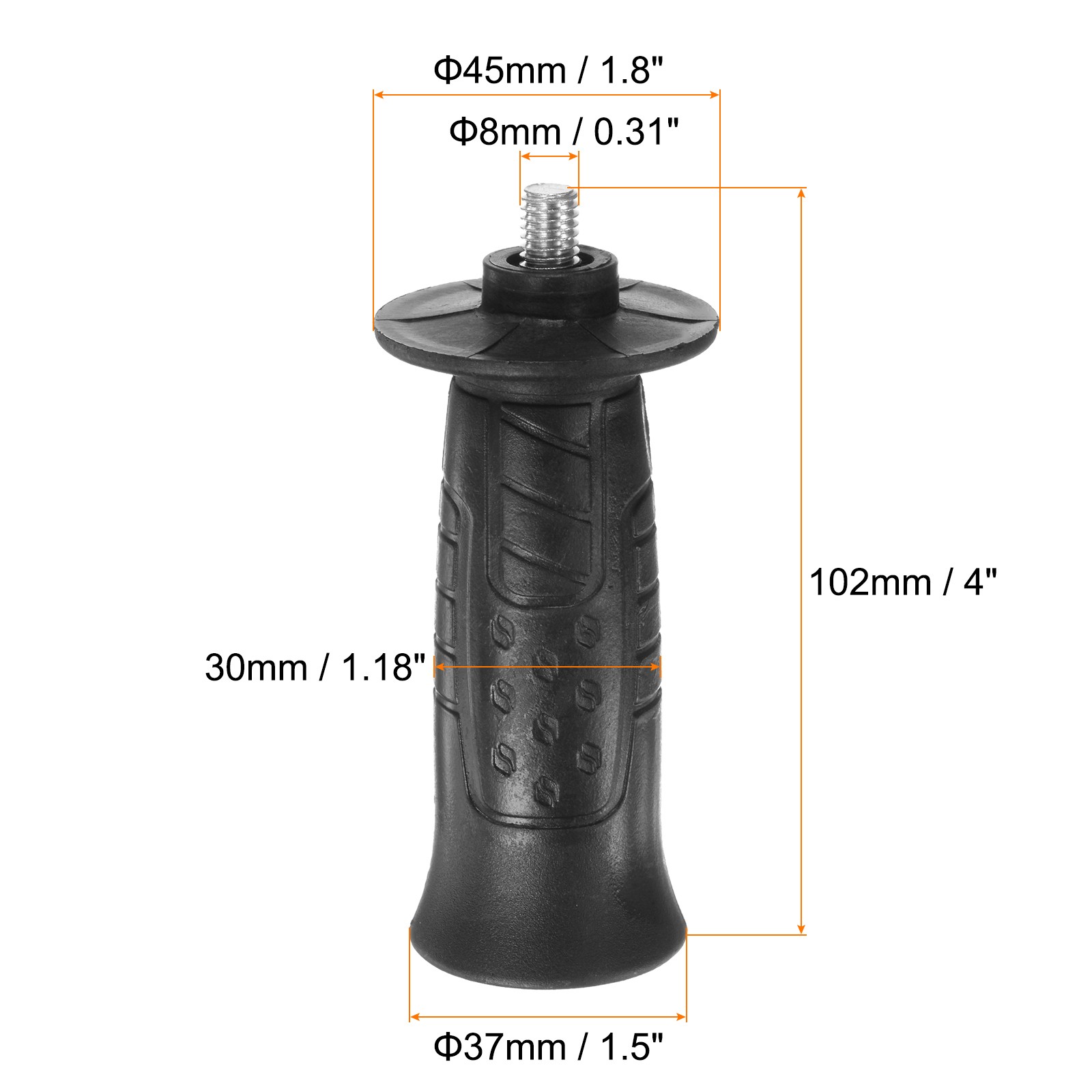 3pcs Side Handle 8mm Thread Non-Slip Grinder Handle Replacement]