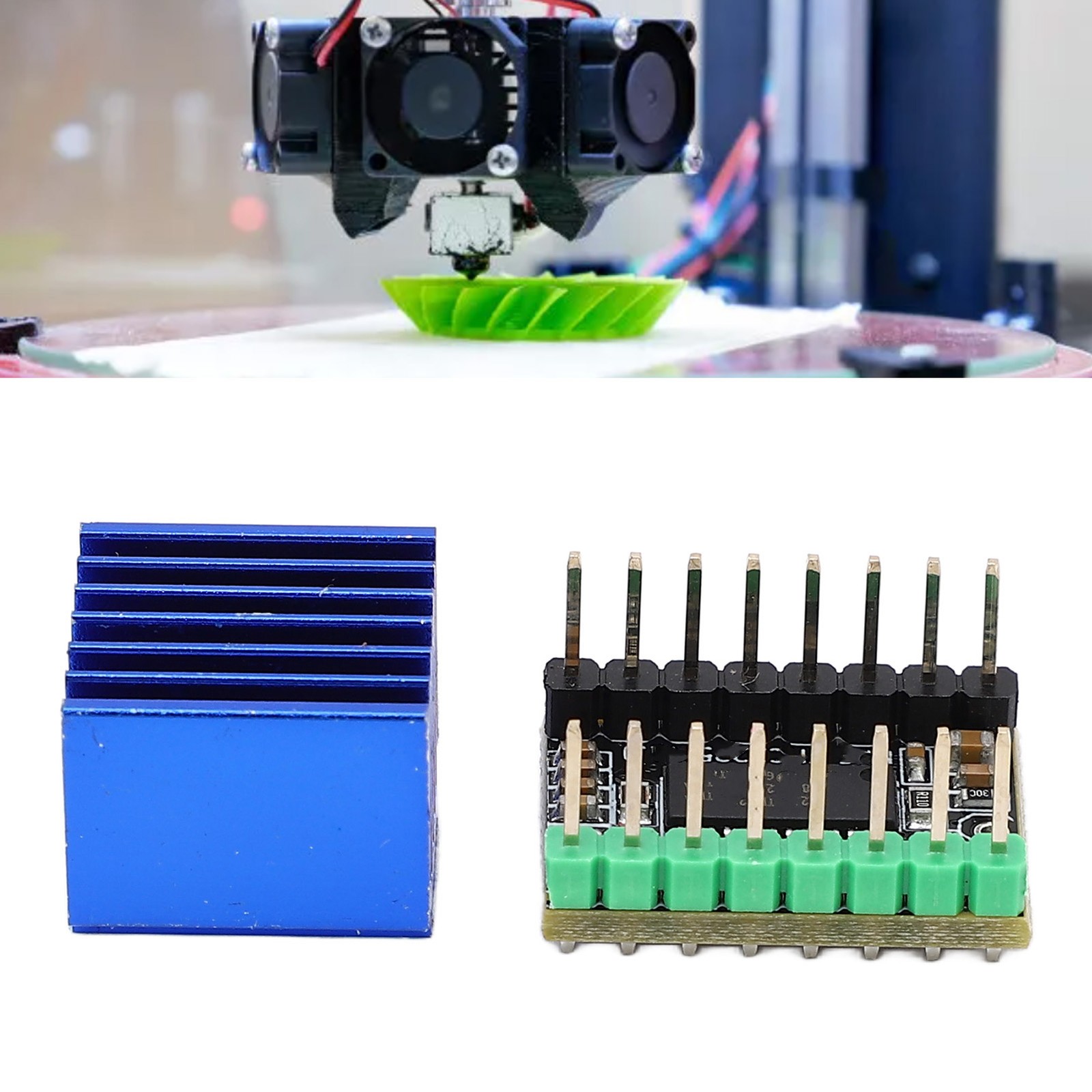 Stepper Motor Driver Board With Heat Sink Mute Motor Driver Module Accessory