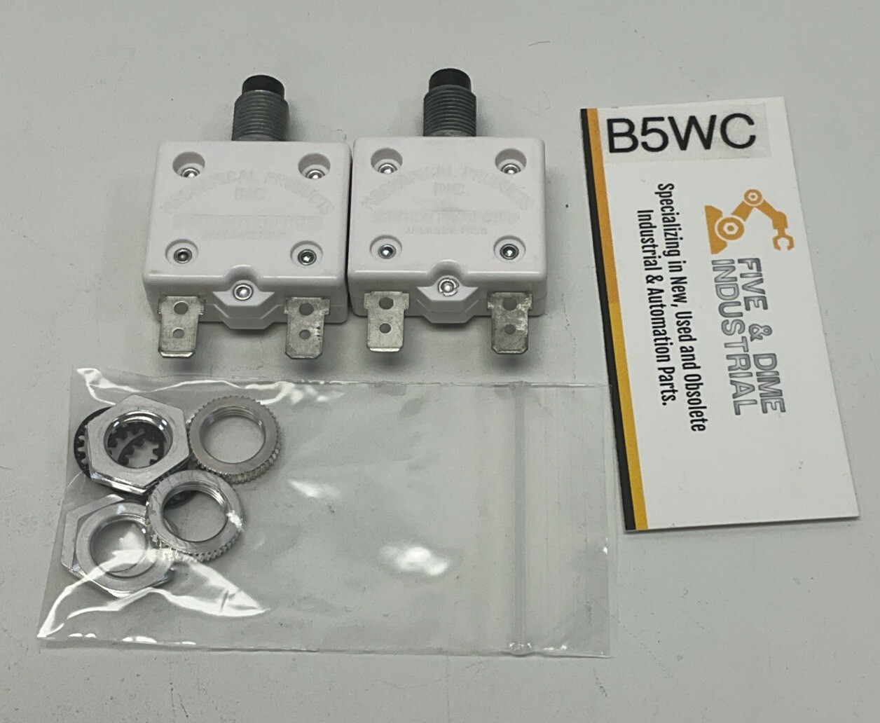 Mechanical Products 1600-114-050 5A Lot of 2   Circuit Breaker 5 Amp