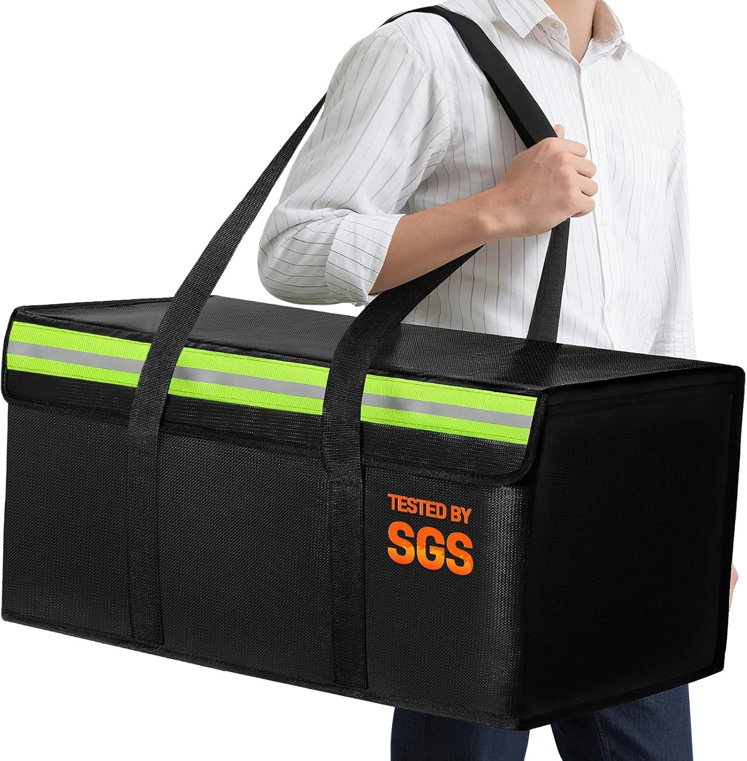 Extra Large Fireproof Document Bag 24x12x12 for Valuables and Photos