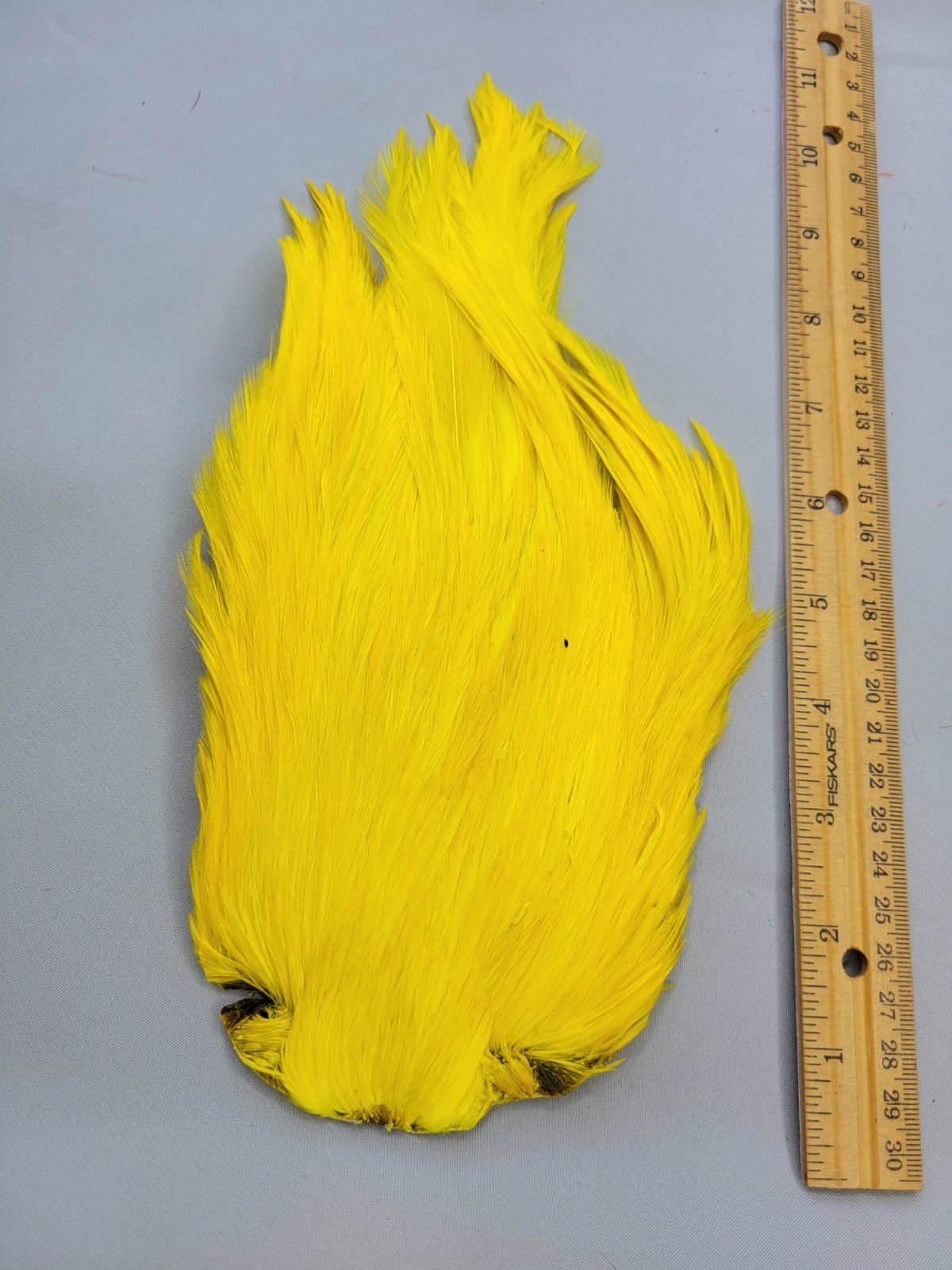 Lot 127,  Top Quality  YELLOW  India Rooster Streamer Neck Cape Feathers