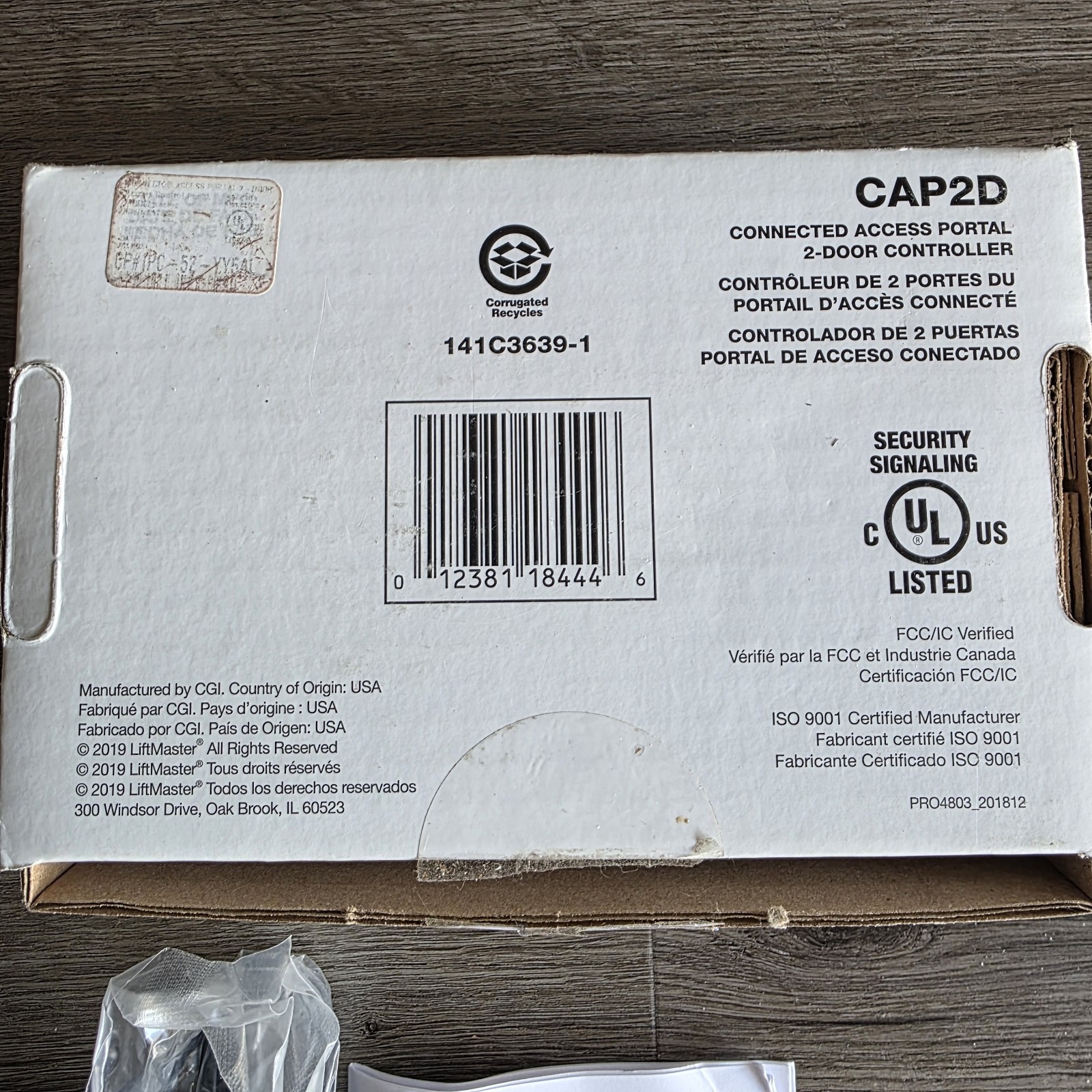 Liftmaster CAP2D Connected Access Portal 2-Door Controller 2019 Untested READ