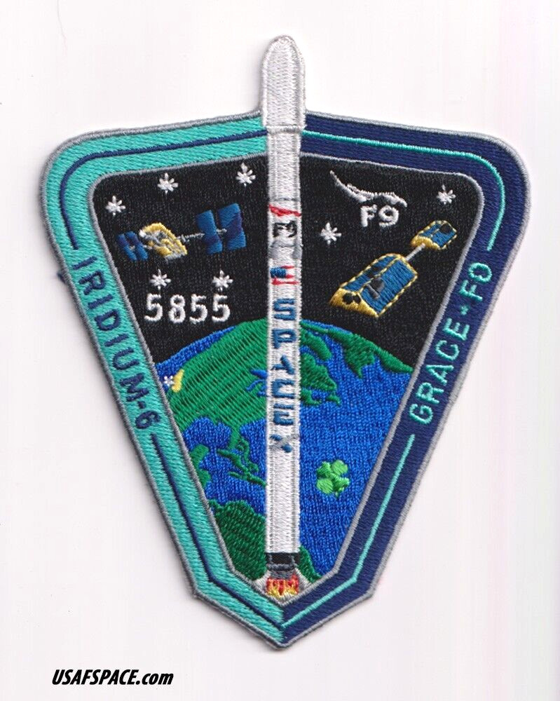 Authentic Iridium-6 SPACEX FALCON 9 VAFB Launch SATELLITE Mission Employee PATCH