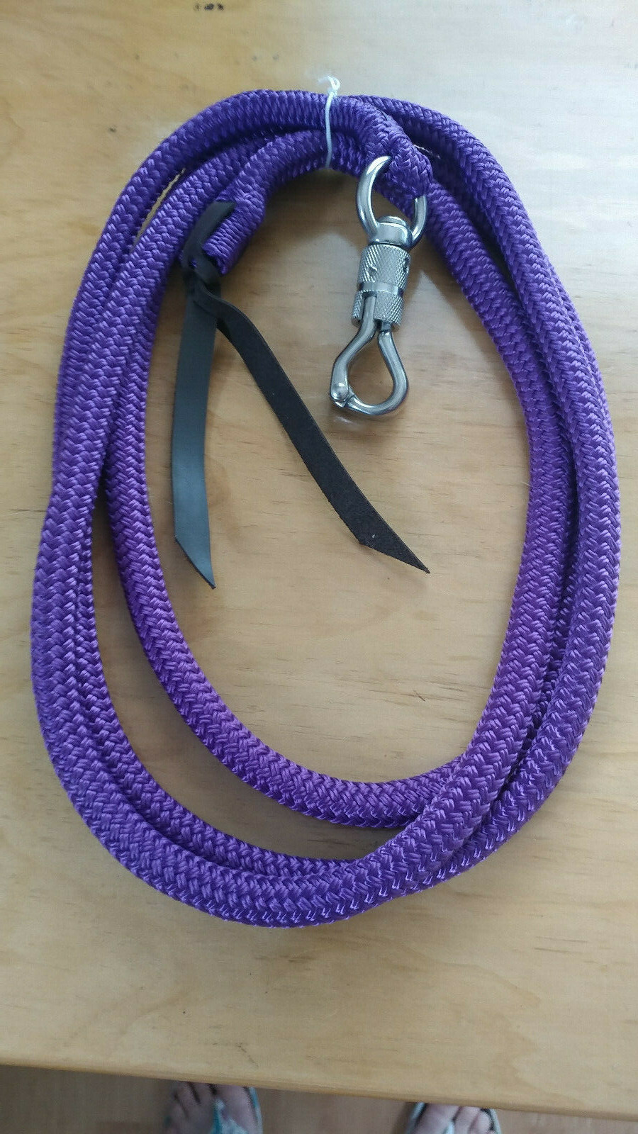 12' PURPLE YACHT ROPE LEAD FOR ANDERSON OR PARELLI TRAINING