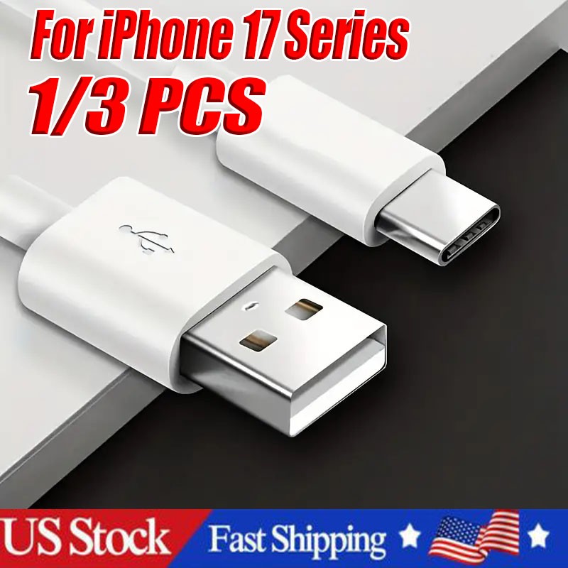 IPhone17/16 Pro Max Plus USB-A Cable Fast Charger Type C Charging Data lot Cord
