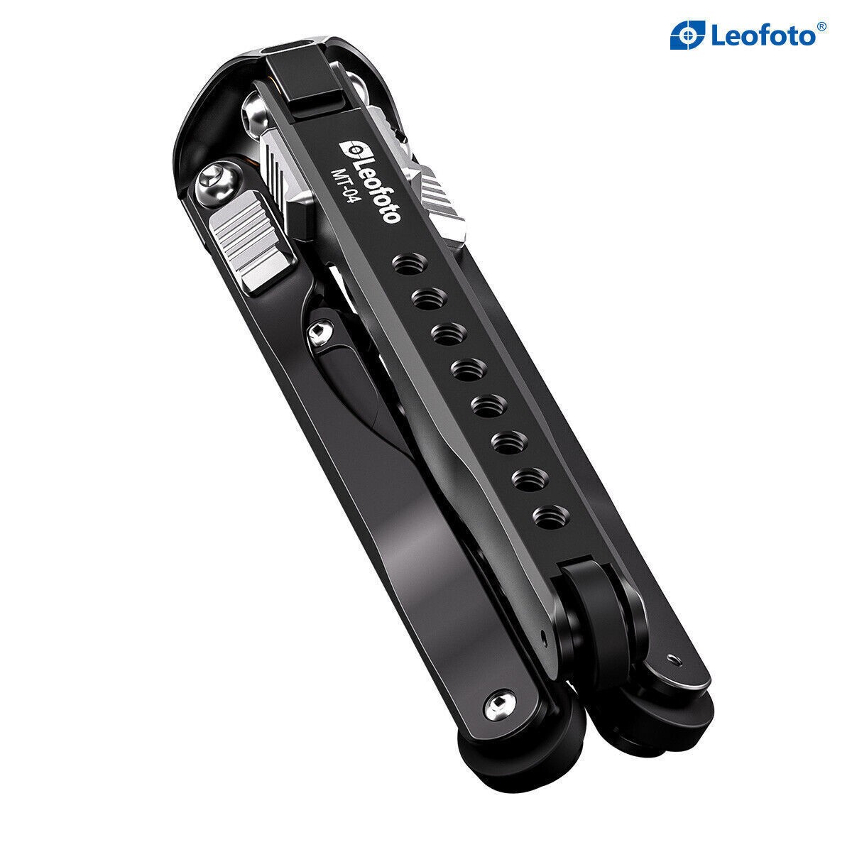 Leofoto MT-04 Upgraded Folding Aluminum Mini Tripod with Bag