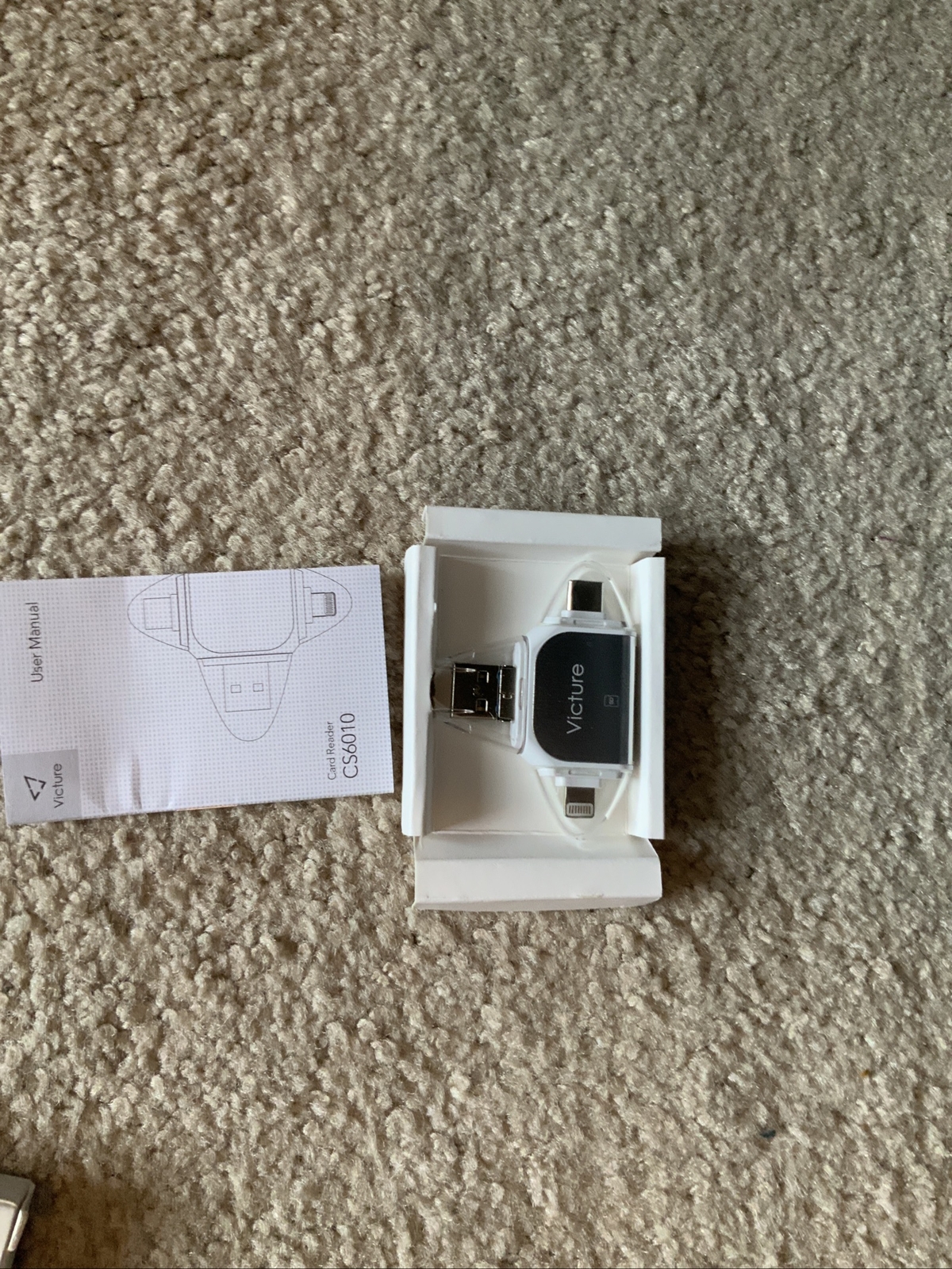 Victure 4 in 1 Card Reader, CS6010 Card Reader for iPhone, Android, Computer