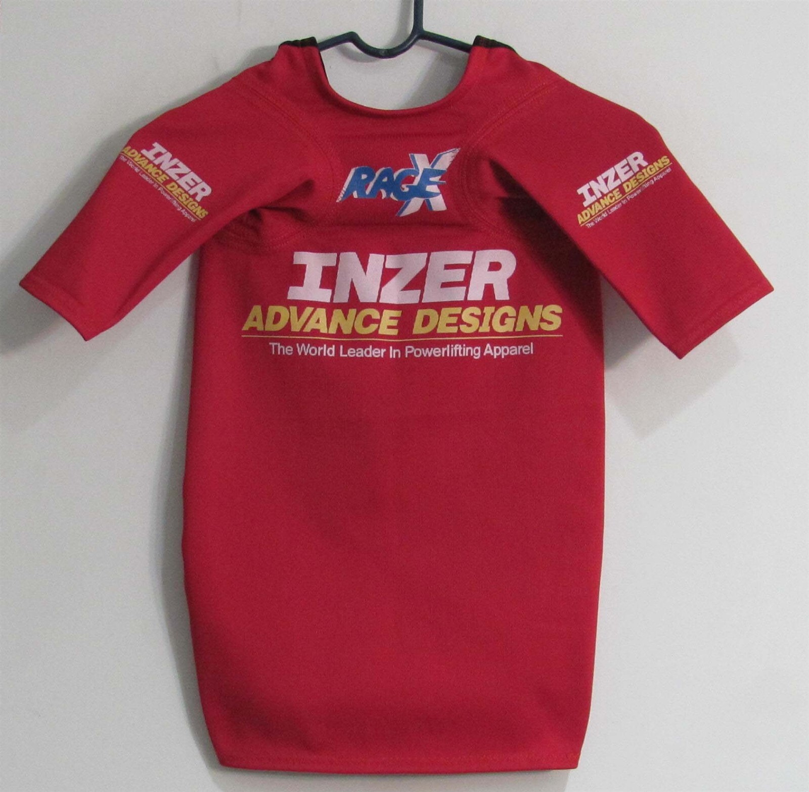 Inzer Rage X Bench Shirt Size 34 Red & Black (Lightly Used) Discontinued Color!