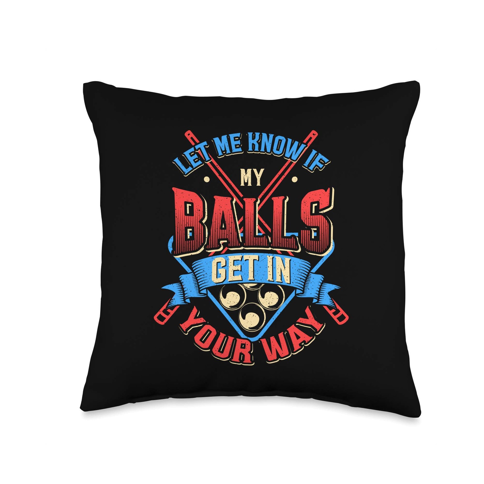 Billiard Balls Gift For Billiard Player Throw Pillow Case Cushion Cover Deco