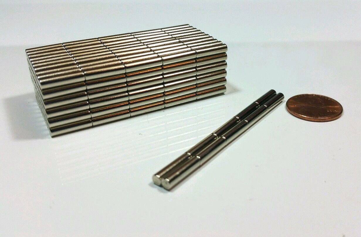10 Neodymium Magnets 1/2" × 1/8" Super strong N52 Rare Earth
