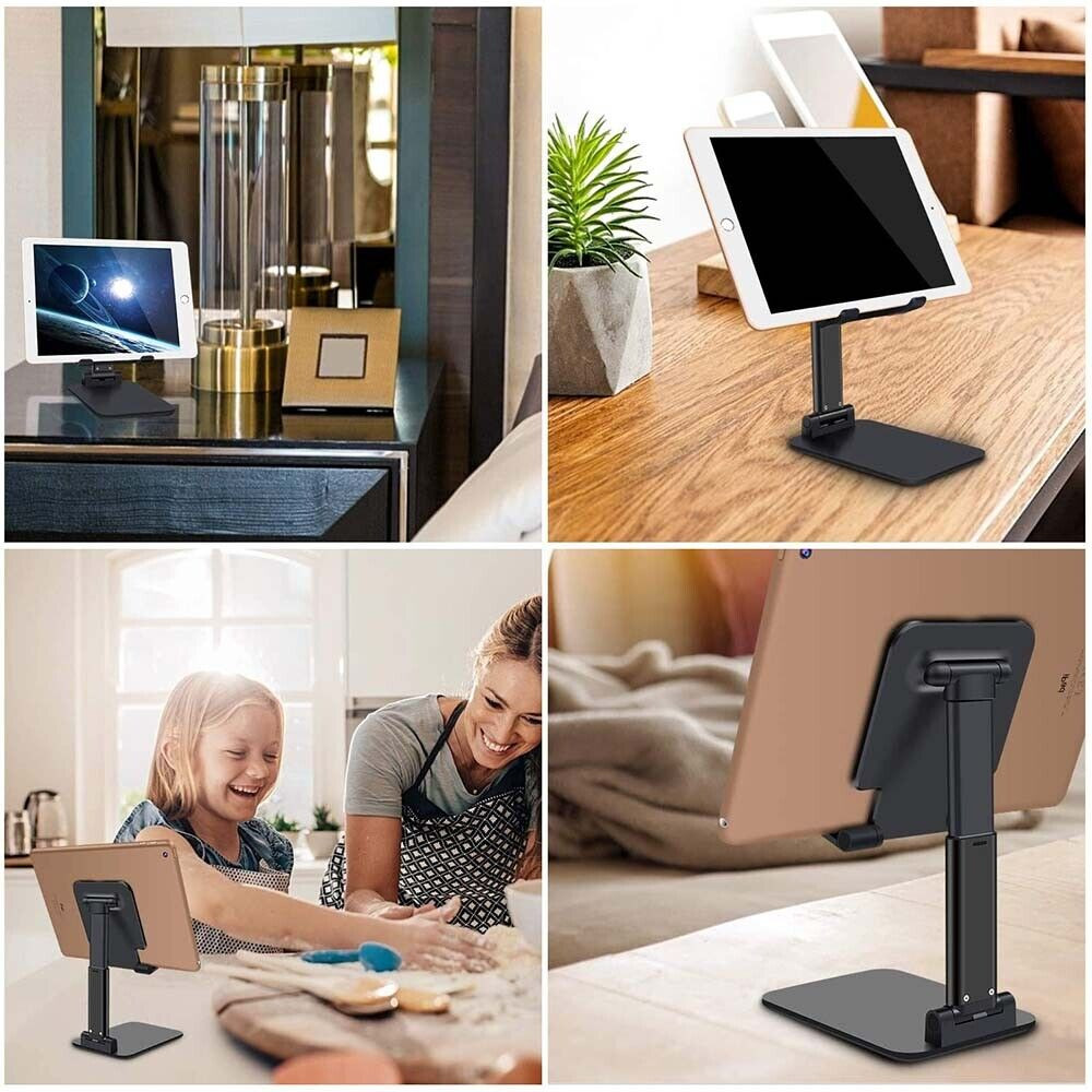 Adjustable Phone Tablet Desktop Stand Desk Holder Mount Cradle For iPhone iPad