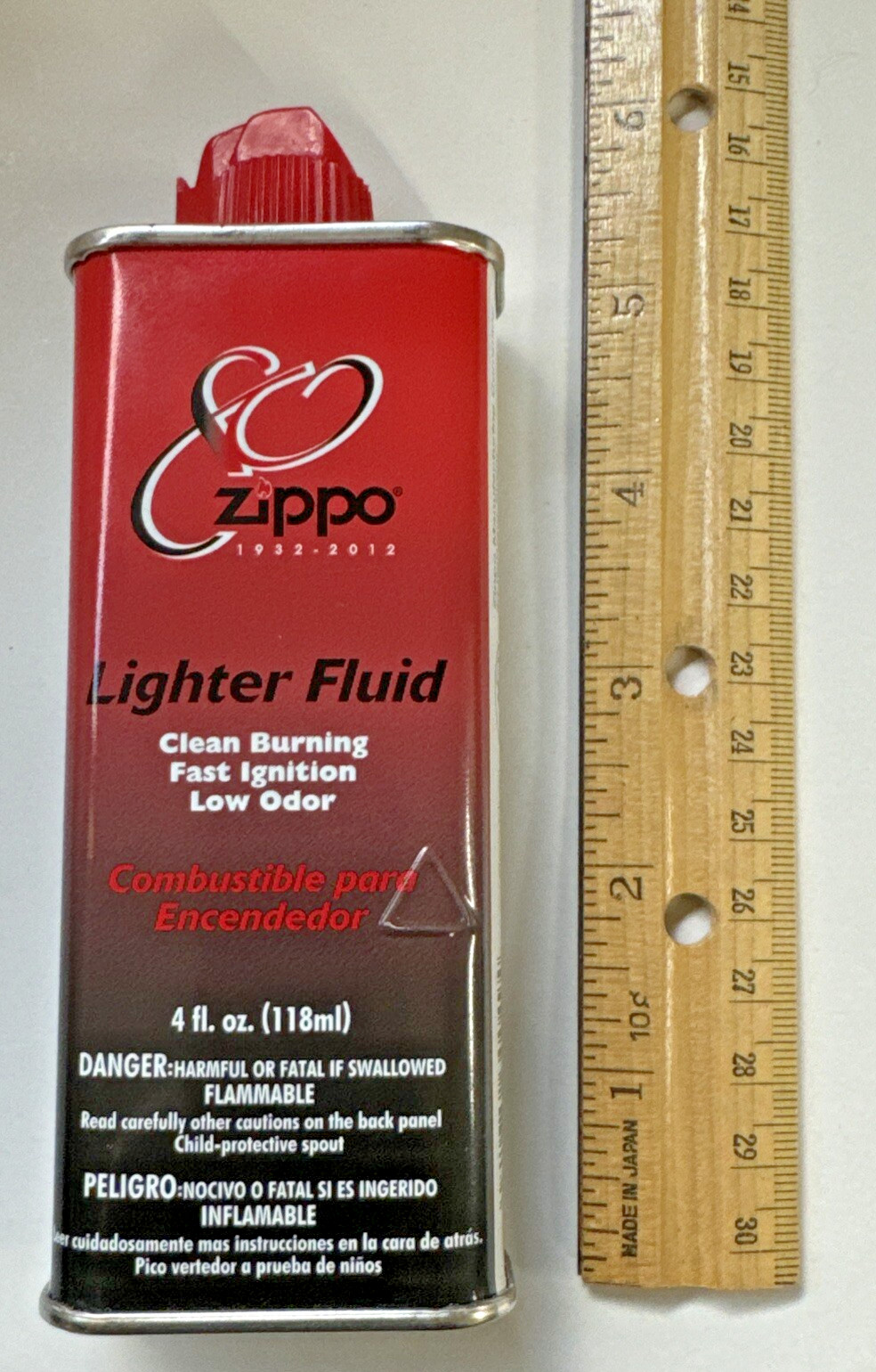 ZIPPO LIGHTER FLUID CAN 80TH ANNIVERSARY FUEL EMPTY CAN - Price per Can