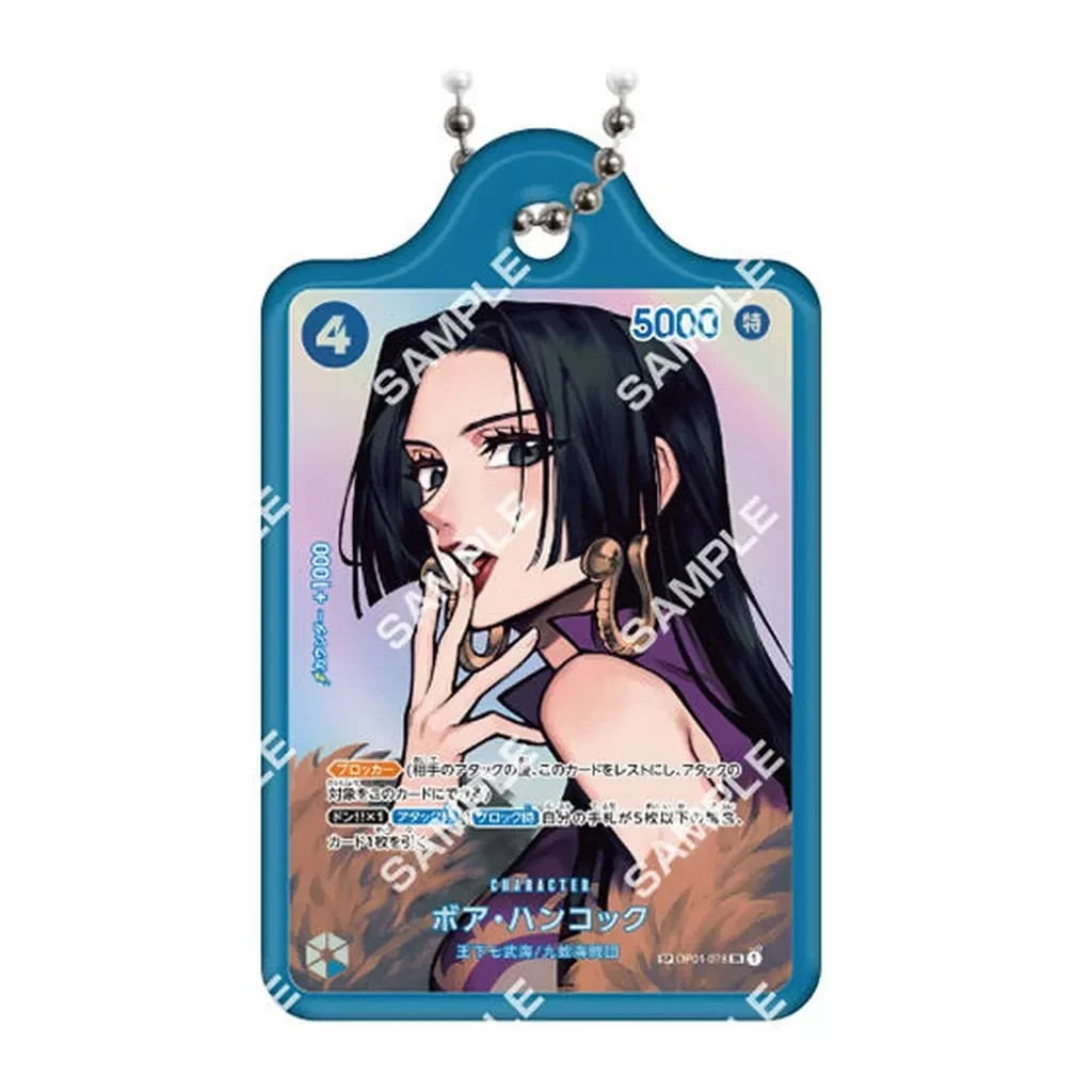PREORDER Boa Hancock Japanese One Piece Card Gashapon Metal Charm Keychain A