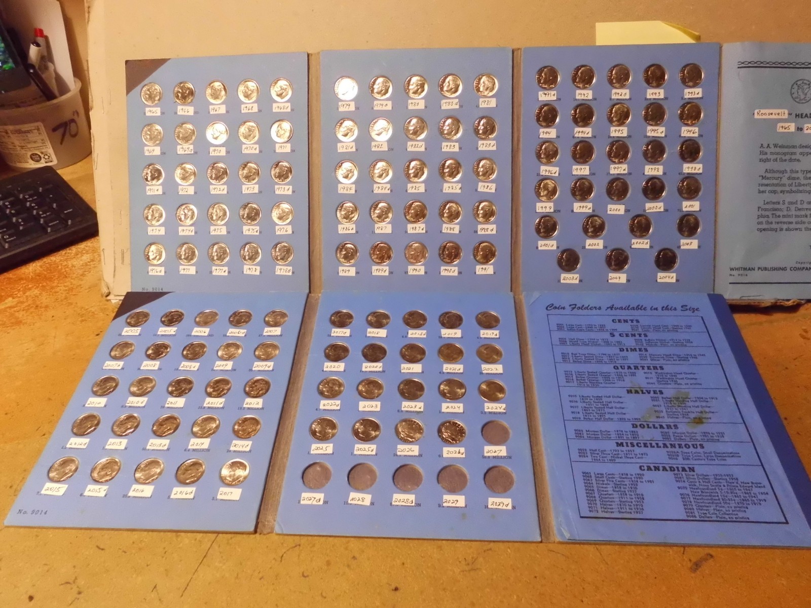 1965 - 2026 ROOSEVELT DIME COMPLETE P&D SET (ALL UNC. COINS) #DCT096