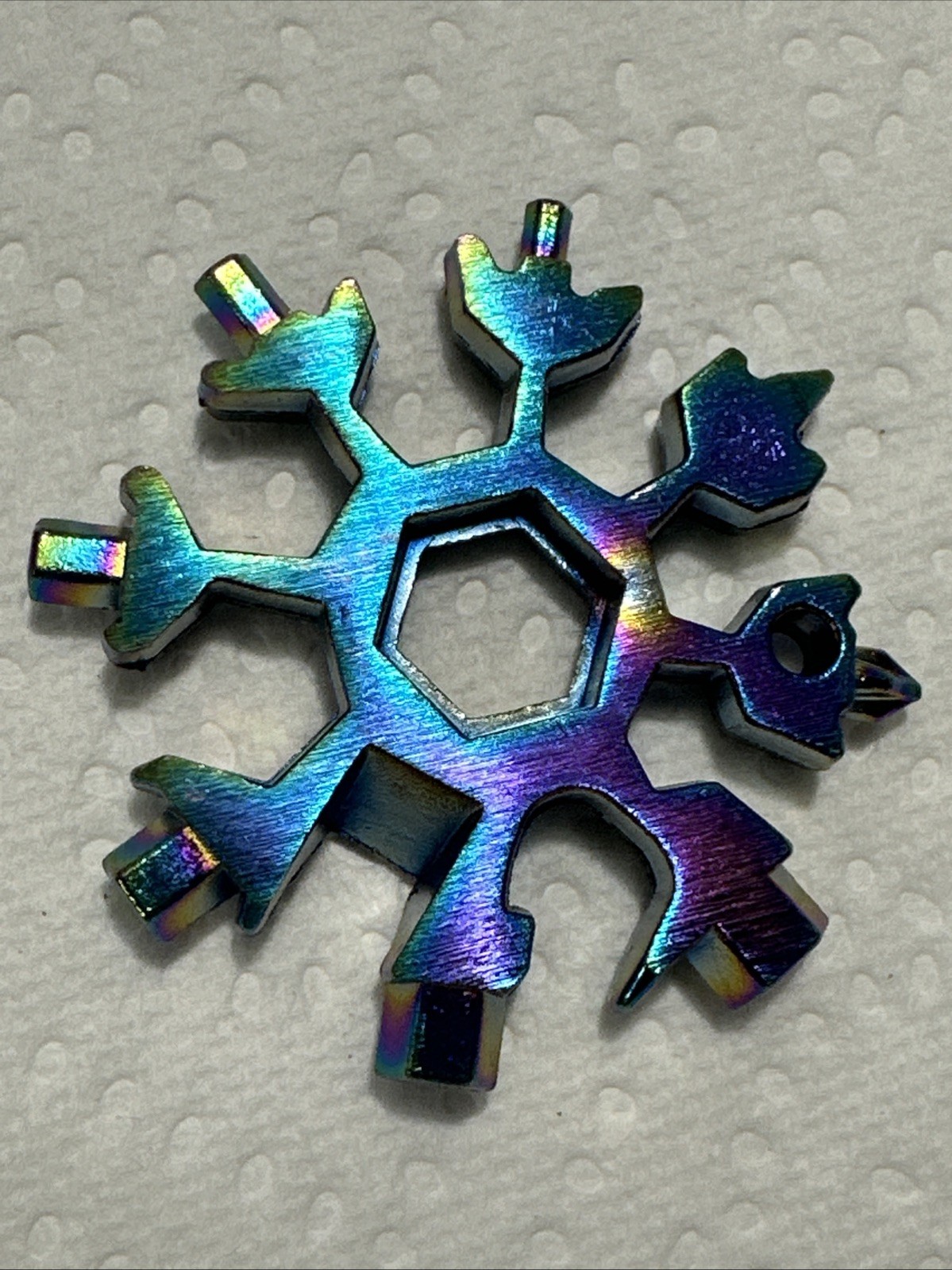 2x Snowflake Multi Tool metalic - stocking filler - fun gift