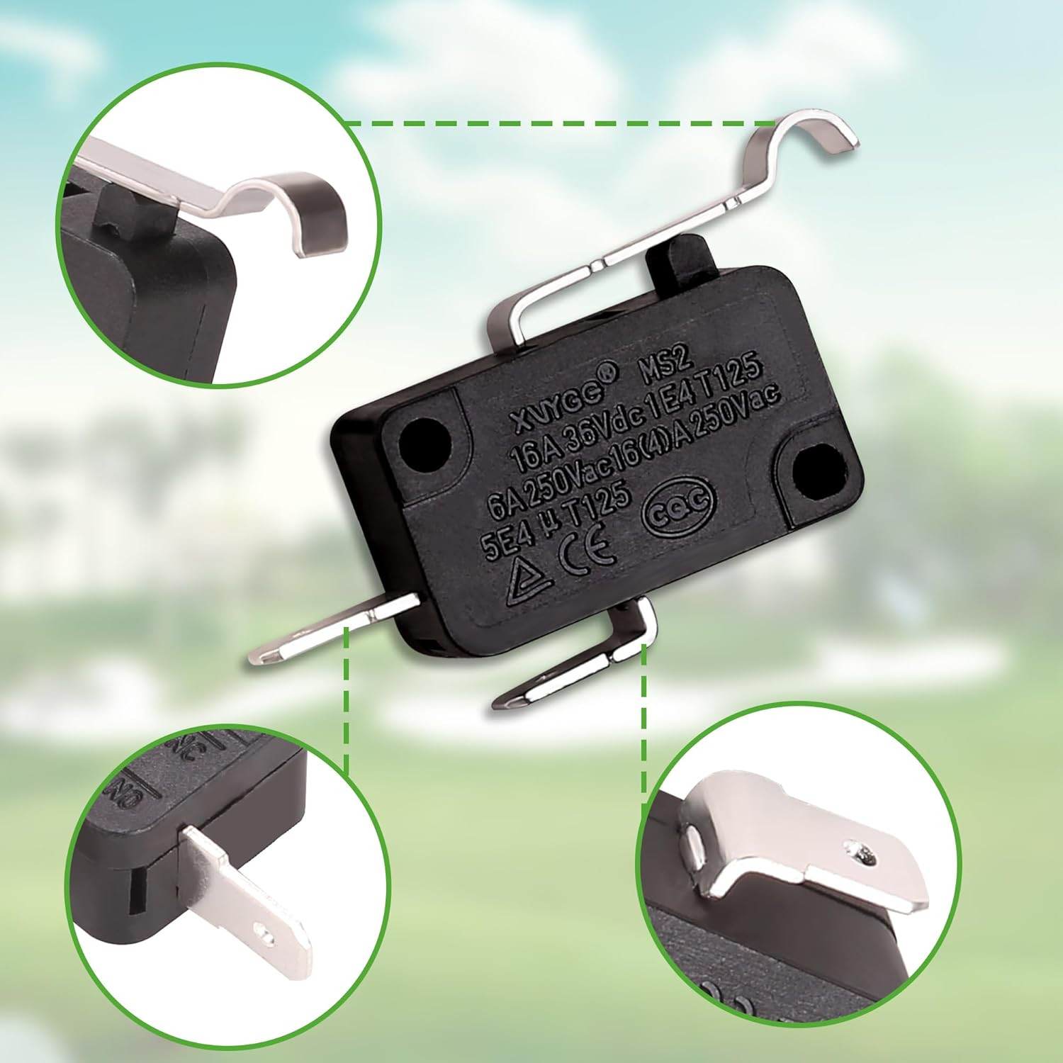 Micro Switch with 2 × 2 Prong Switches & 2 × 3 Prong Switches for Club Car DS...