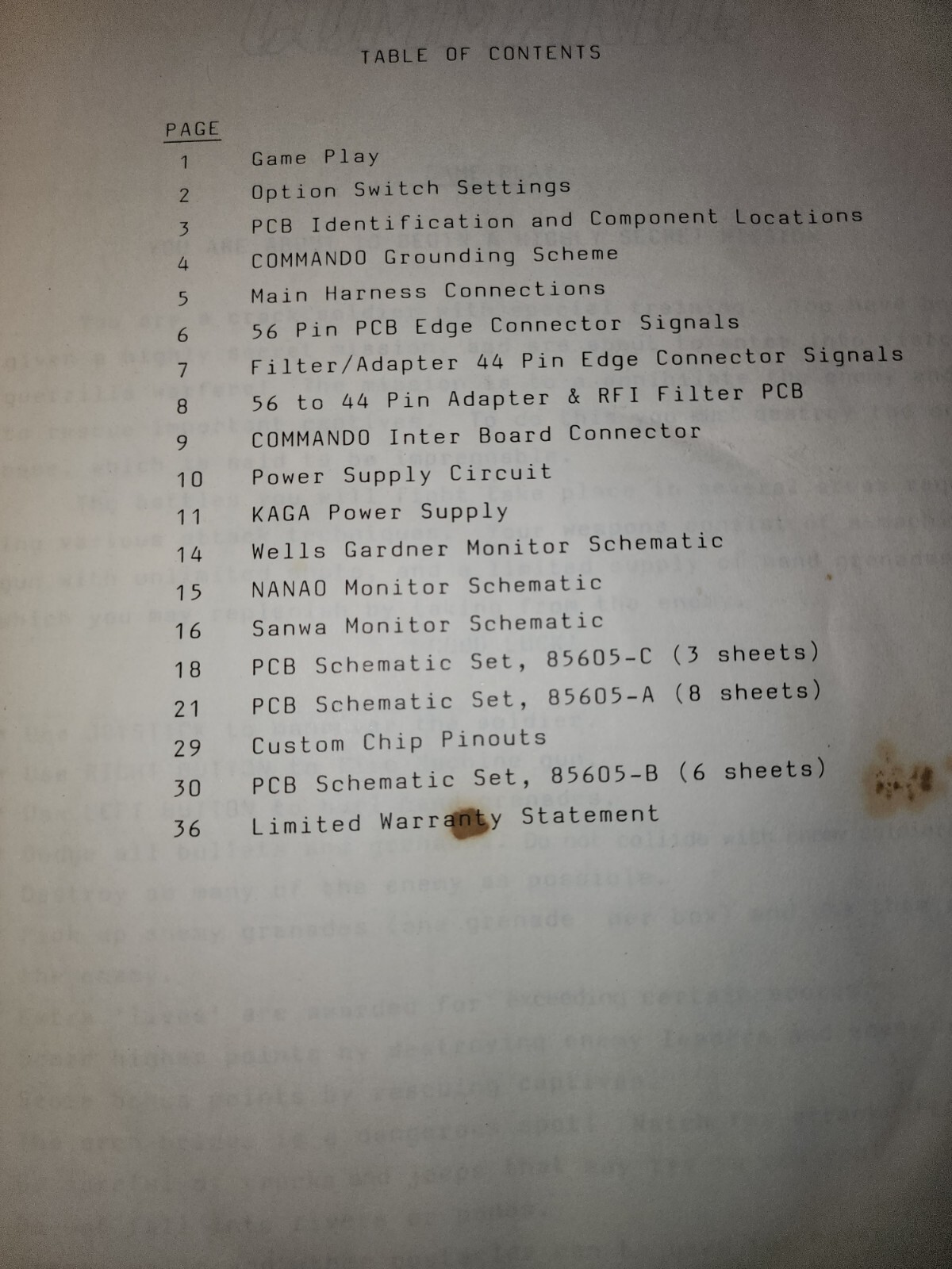 Commando Manual Arcade Data East