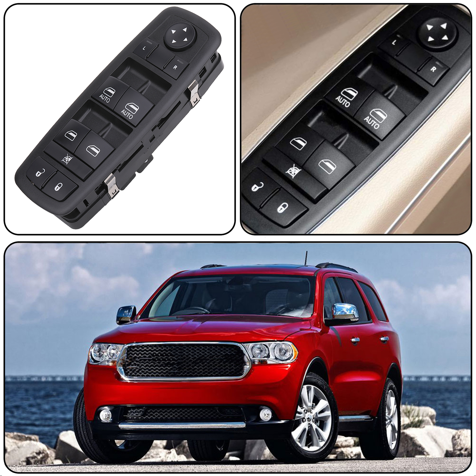 Master Power Window Switch Control for 2011-2013 Dodge Durango 68086693AC 2Autos