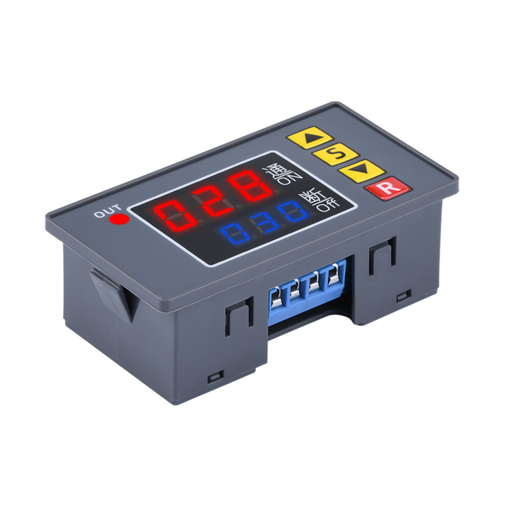 DC 12V Digital LED Dual Display Cycle Timing Delay Timer Relay Module 0-999 Hour