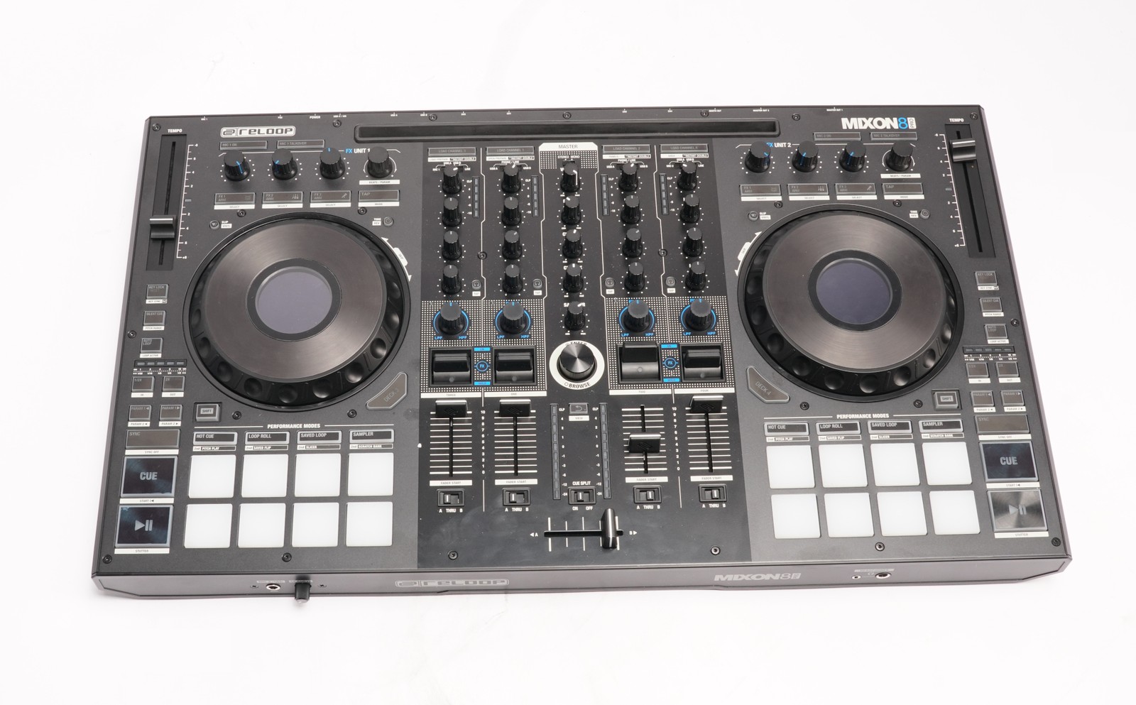 Reloop Mixon 8 Pro 4-Channel Professional Hybrid Sturdy Build DJ Controller