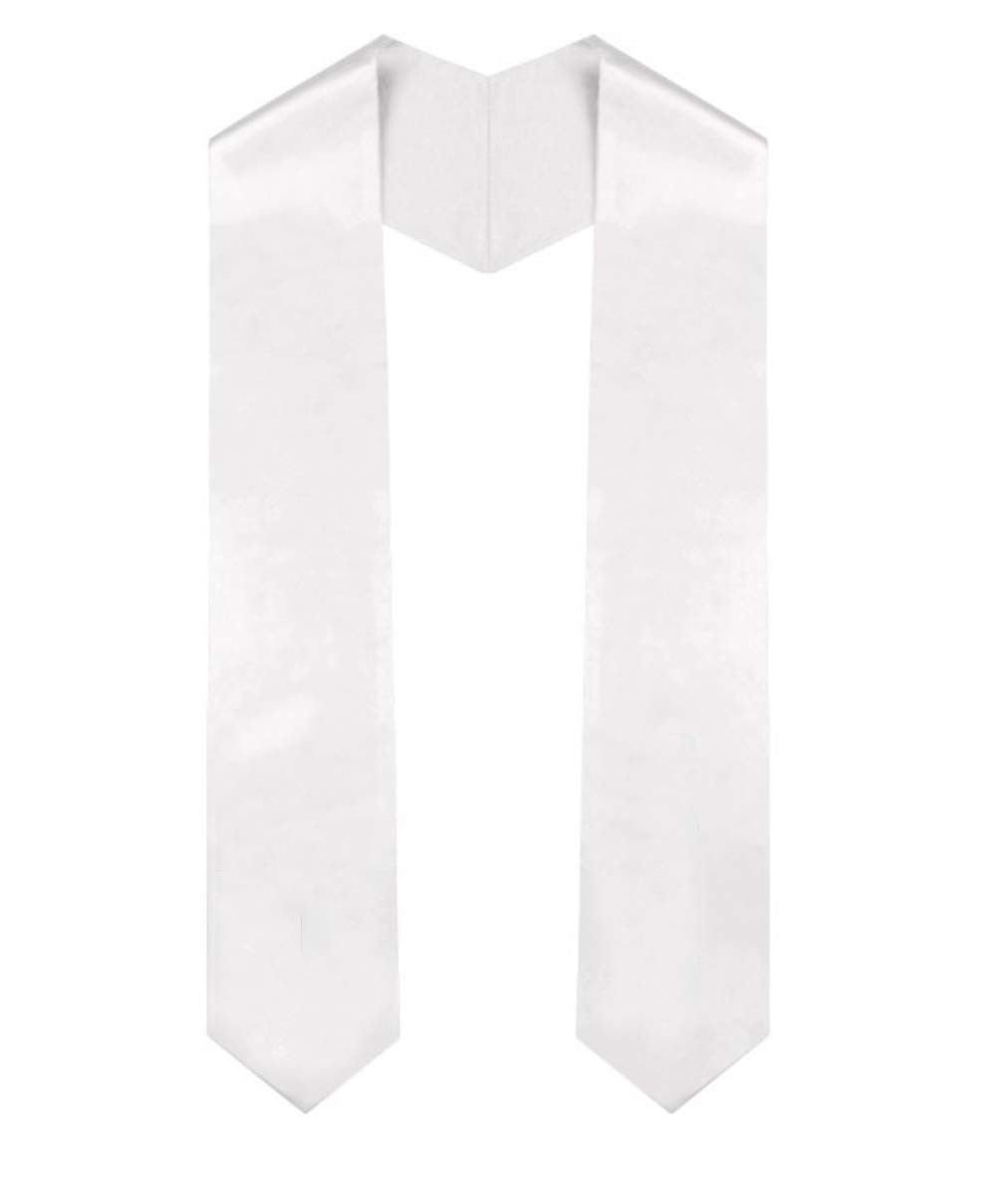 Plain Graduation Stole Unisex For Adults 60 Inch Long Graduation Sash
