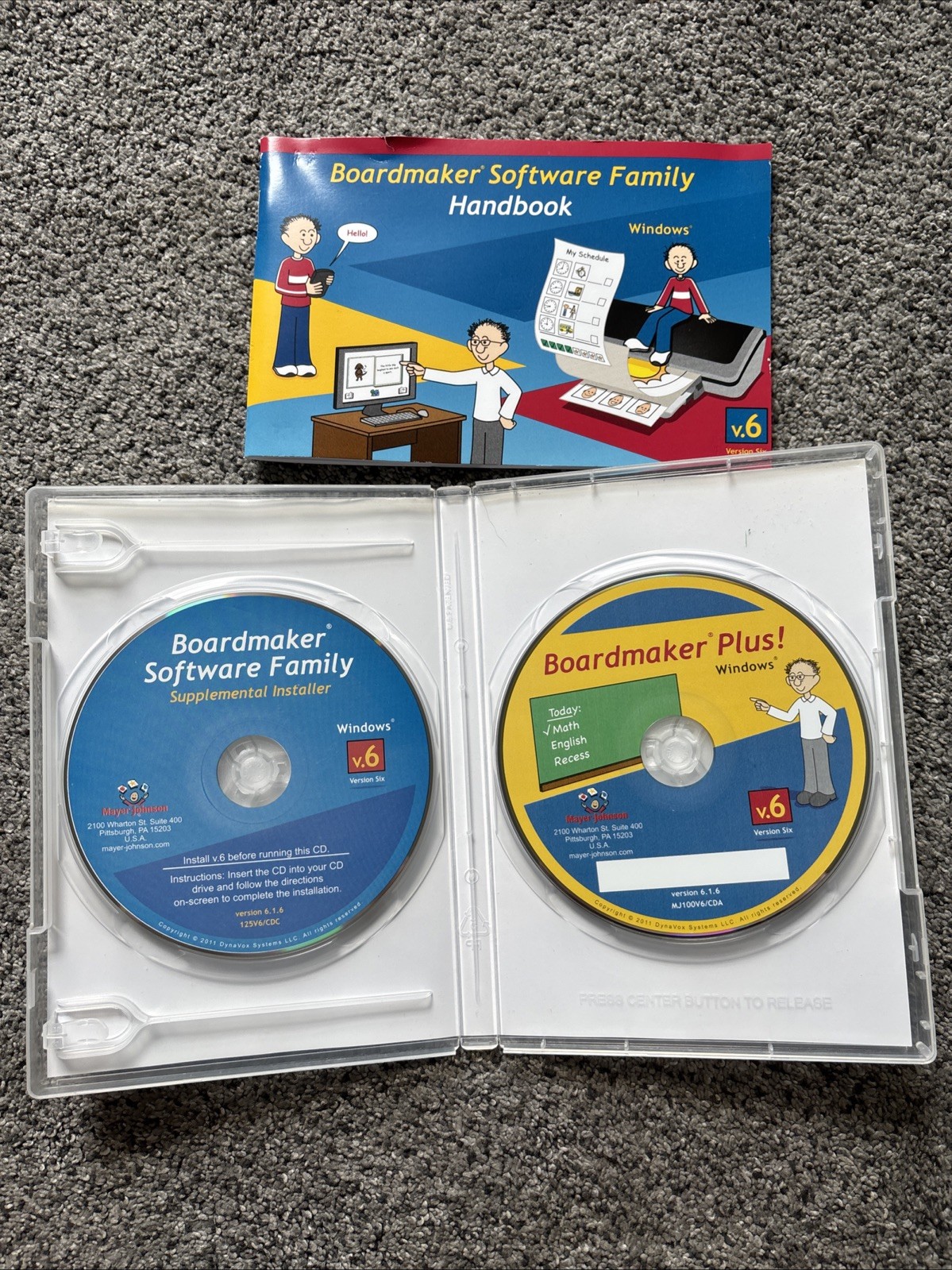Boardmaker Plus! V.6 Windows [CD-ROM] 2 Disc Mayer-Johnson ENGLISH '11