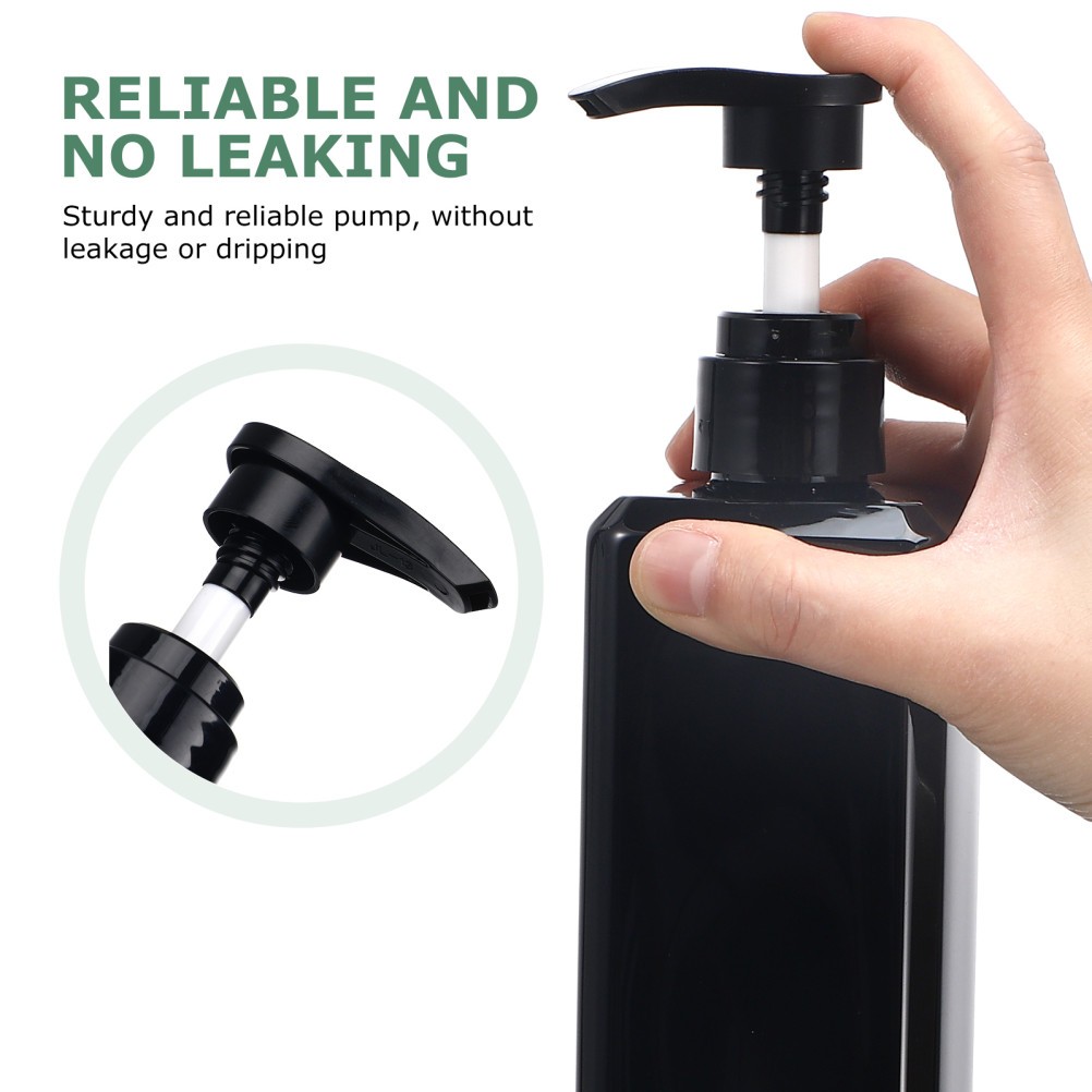 2 Pcs Shampoo Conditioner Dispenser Bottles Empty Refillable 500 ml
