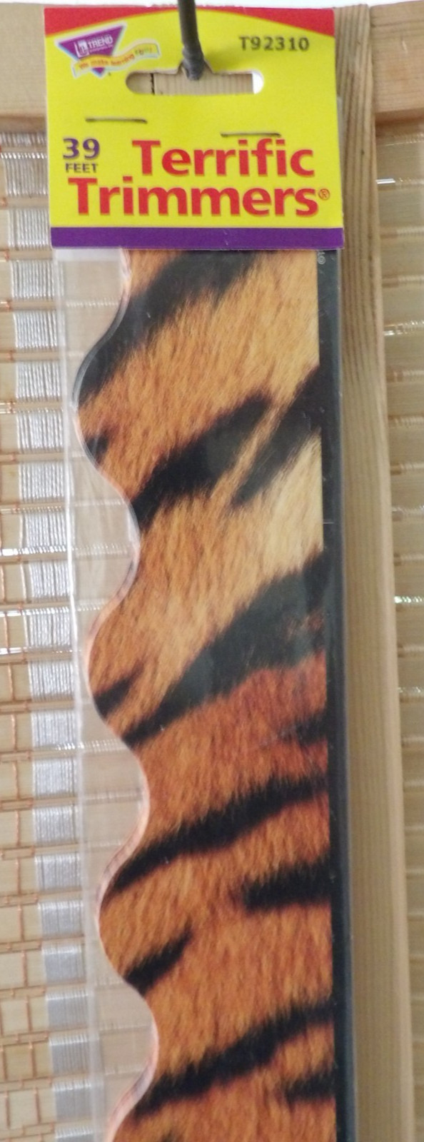 Trend 2 1/4" Wide Tiger Classroom Bulletin Board 39' Border Trim