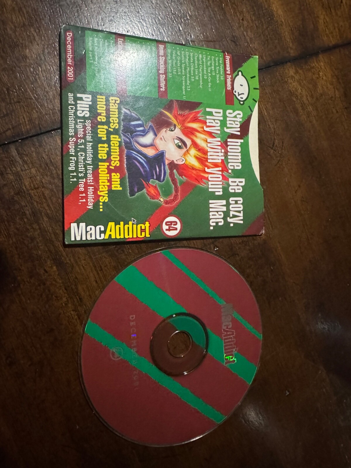MacAddict #64 PC Computer Program Software 2001 Freeware Apple video game Mac 64