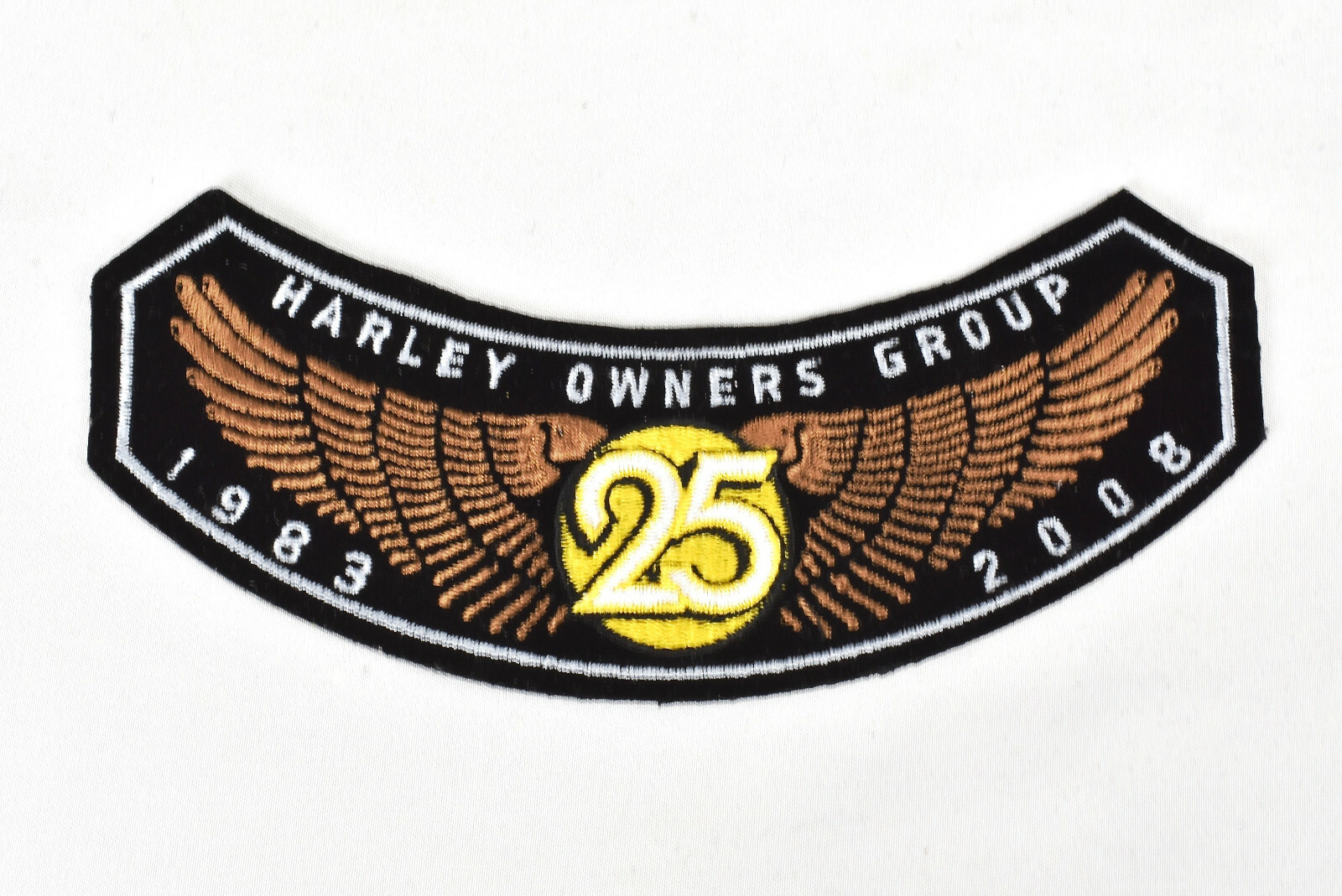 2008 Harley Davidson Owners Group HOG Eagle Wings Rocker Patch NOS