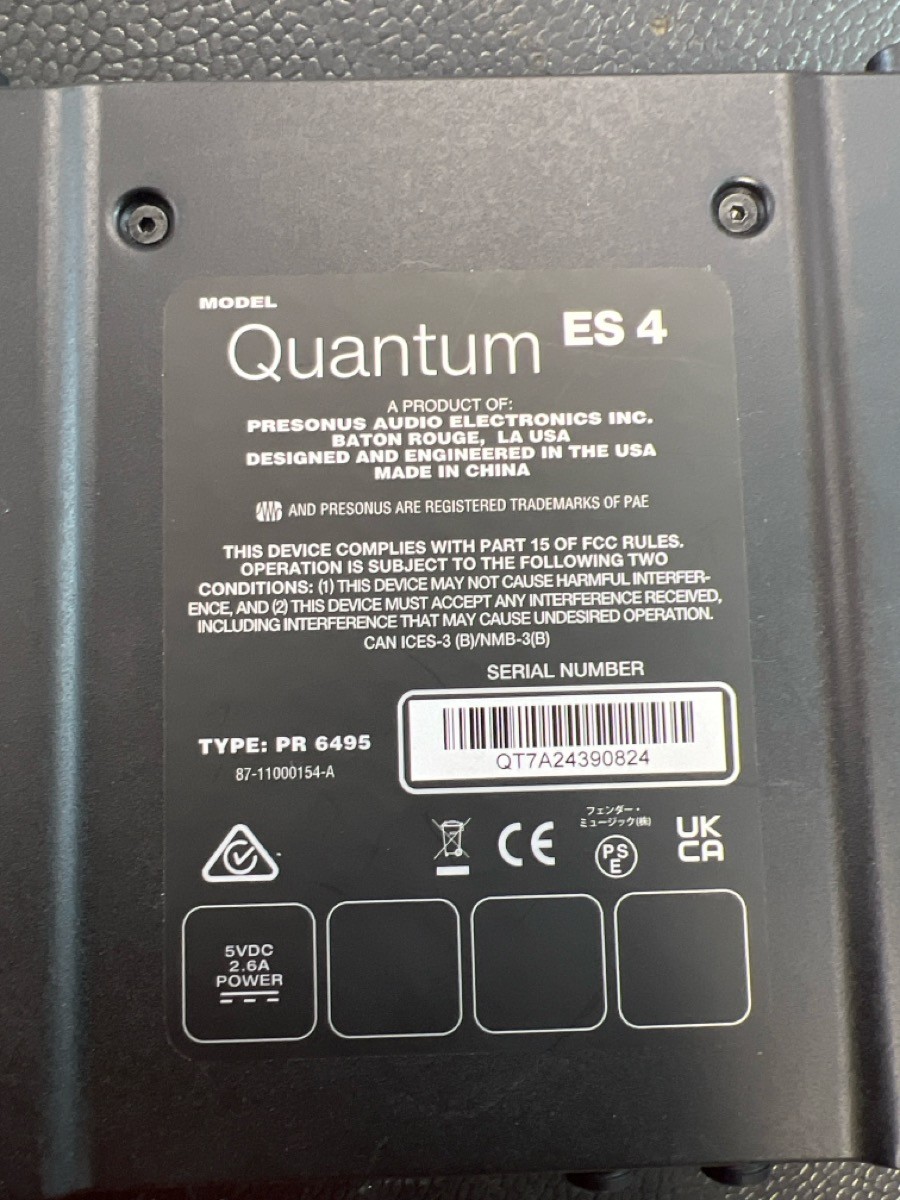 PreSonus Quantum ES4 USB-C Audio Interface (PD7016364)