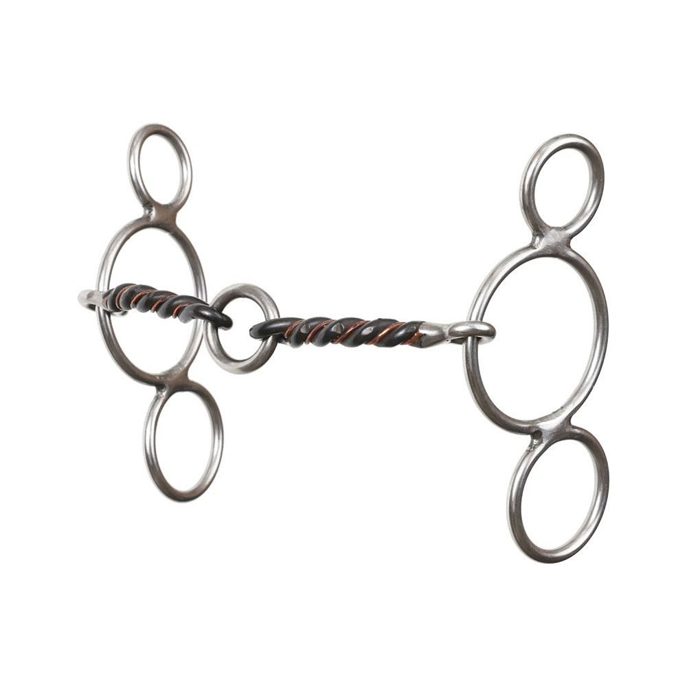 Circle R Reinsman Bit 3 Ring Gag / Sweet & Sour Lifesaver Bit Sweet Iron #CR356