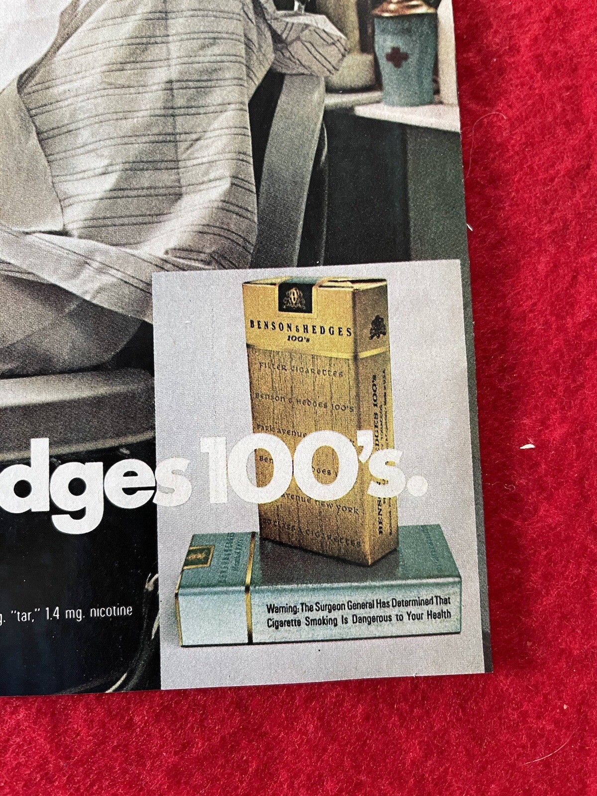 Benson & Hedges Cigarettes 1971 Print Ad Barber