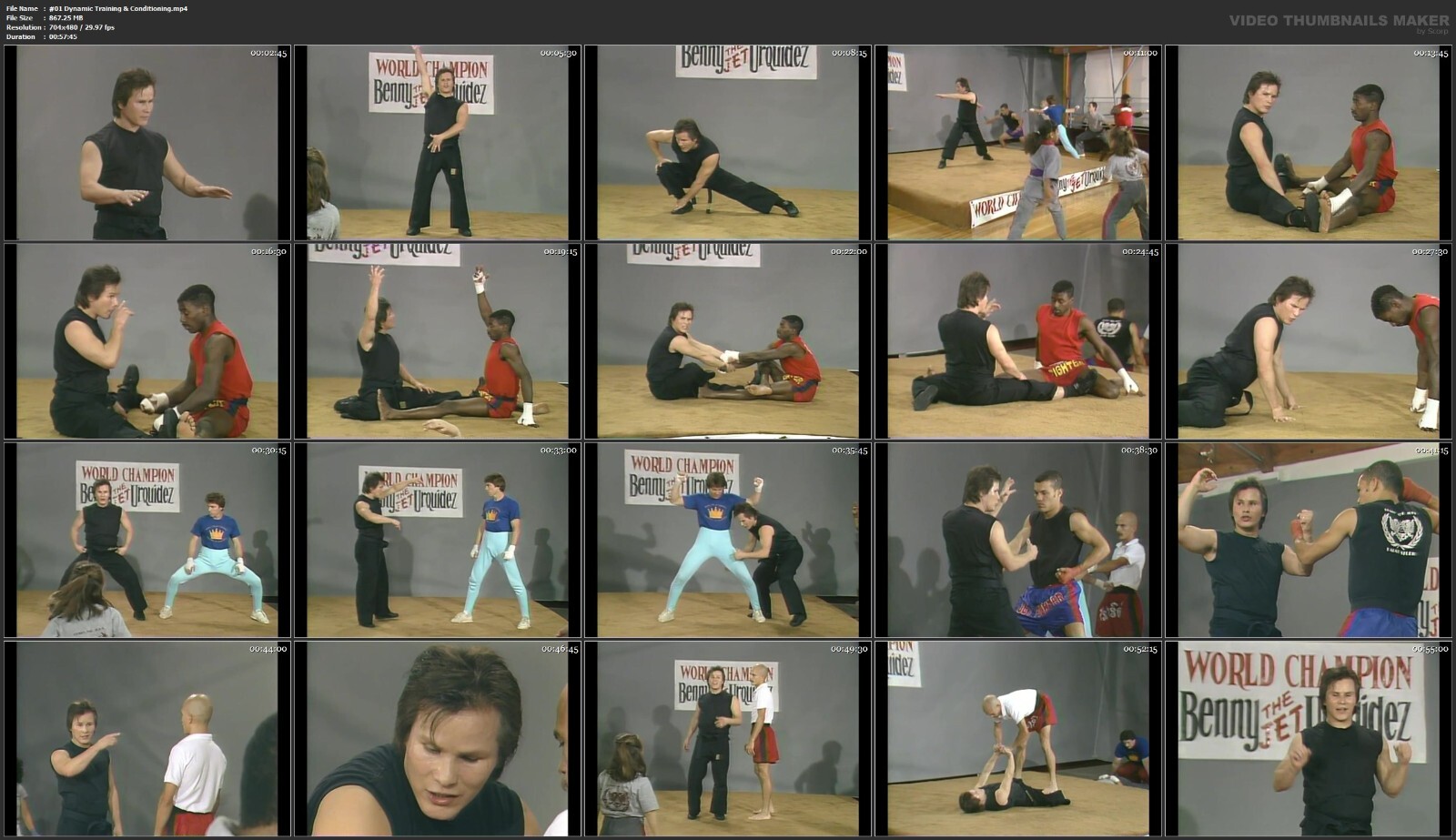 Dynamic Kickboxing Training starring Benny Urquidez (8 DVD Set)